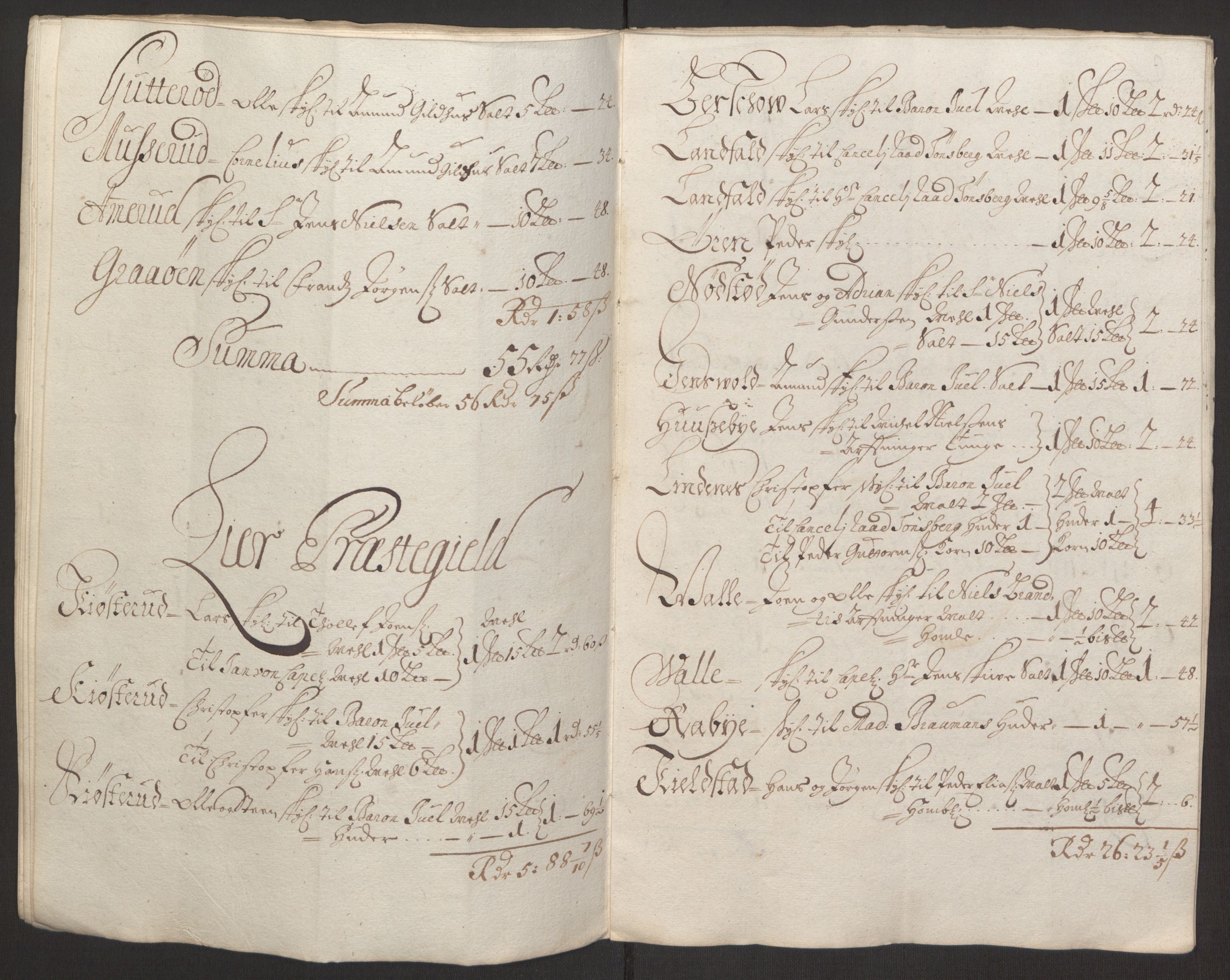 Rentekammeret inntil 1814, Reviderte regnskaper, Fogderegnskap, AV/RA-EA-4092/R30/L1694: Fogderegnskap Hurum, Røyken, Eiker og Lier, 1694-1696, s. 112