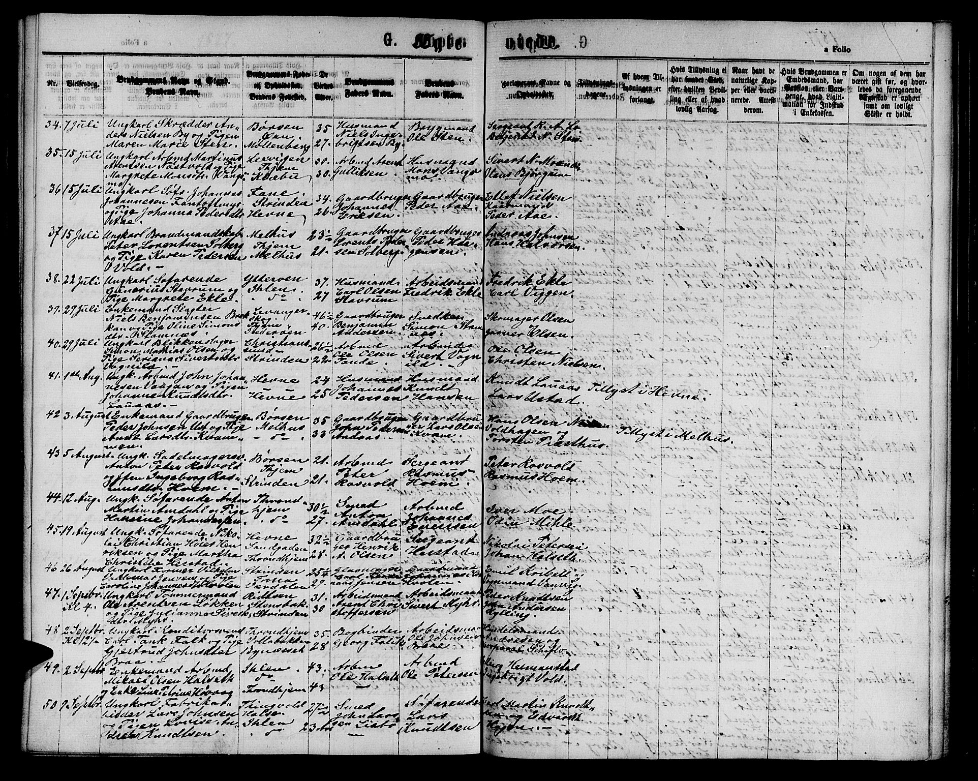 Ministerialprotokoller, klokkerbøker og fødselsregistre - Sør-Trøndelag, AV/SAT-A-1456/602/L0141: Klokkerbok nr. 602C09, 1865-1877