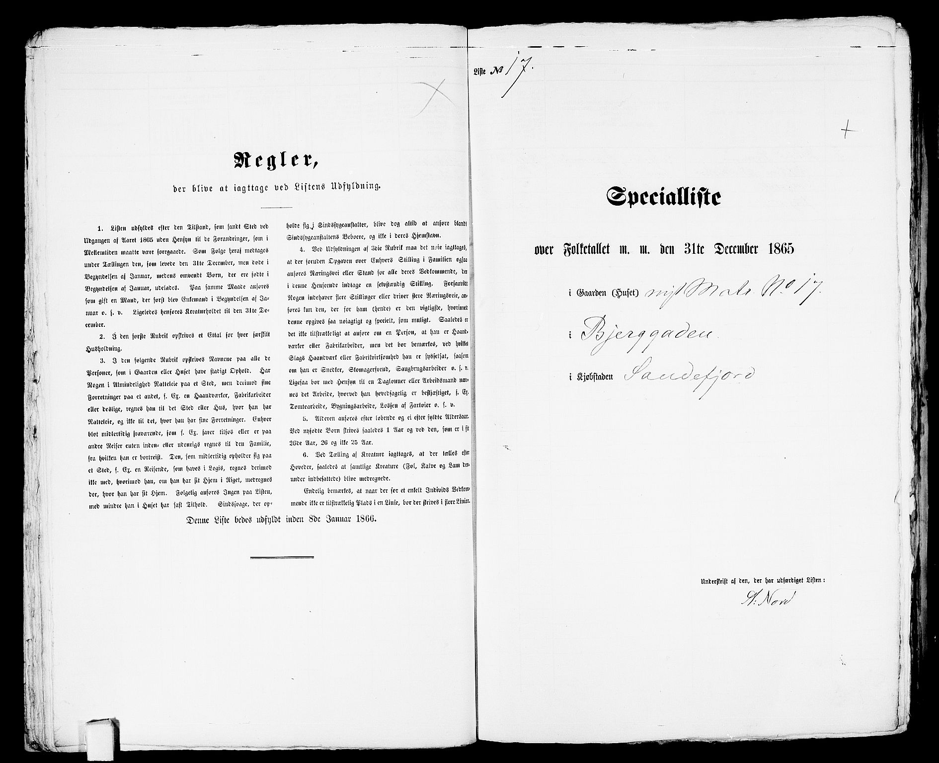RA, Folketelling 1865 for 0706B Sandeherred prestegjeld, Sandefjord kjøpstad, 1865, s. 40