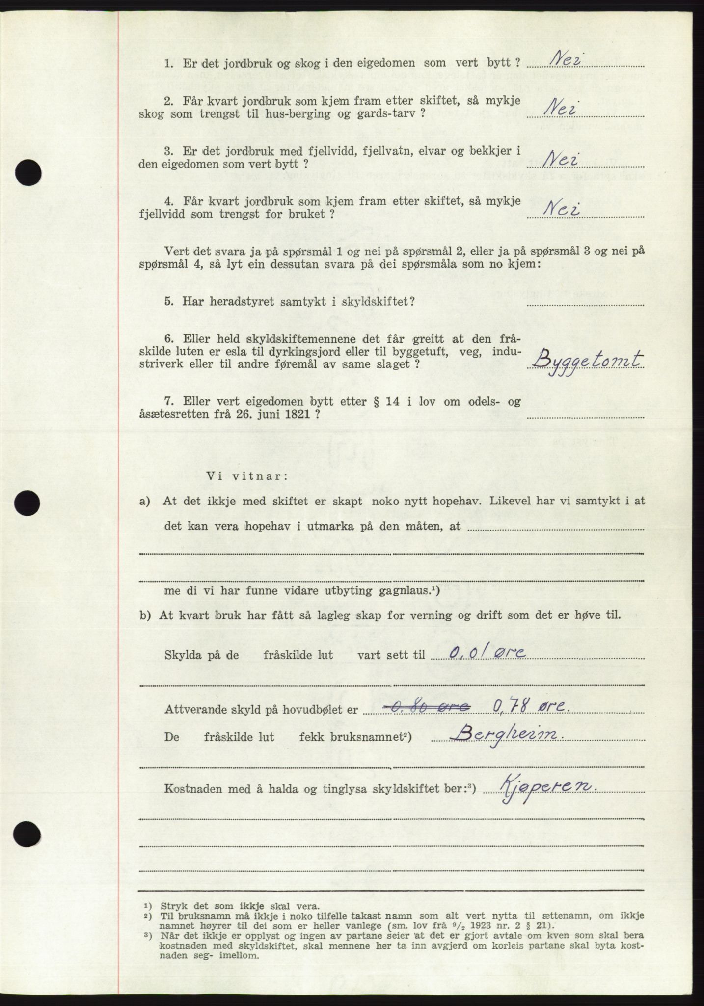Søre Sunnmøre sorenskriveri, AV/SAT-A-4122/1/2/2C/L0095: Pantebok nr. 21A, 1953-1953, Dagboknr: 2112/1953