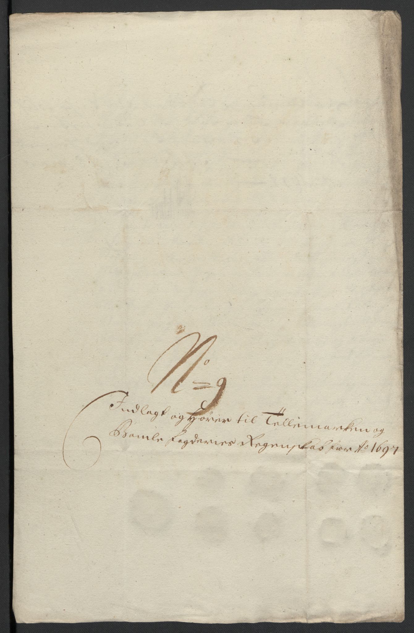 Rentekammeret inntil 1814, Reviderte regnskaper, Fogderegnskap, RA/EA-4092/R36/L2097: Fogderegnskap Øvre og Nedre Telemark og Bamble, 1697, s. 48