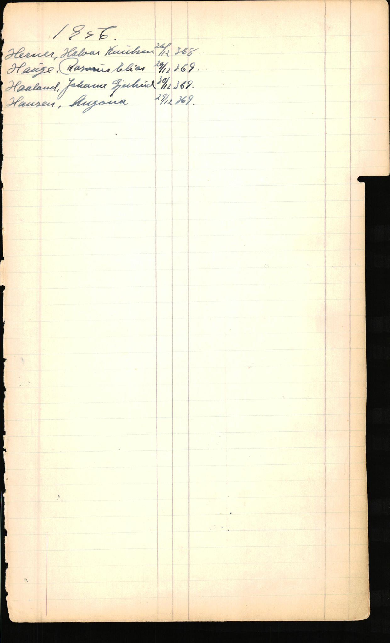 Byfogd og Byskriver i Bergen, SAB/A-3401/06/06Nb/L0006: Register til dødsfalljournaler, 1942-1956, s. 120