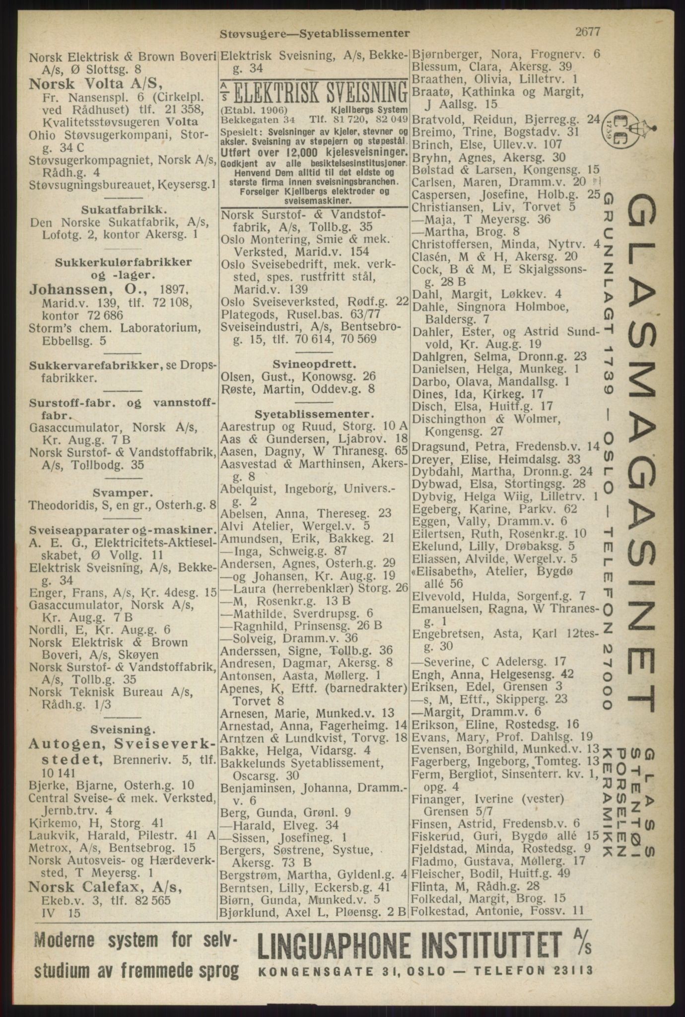 Kristiania/Oslo adressebok, PUBL/-, 1937, s. 2677