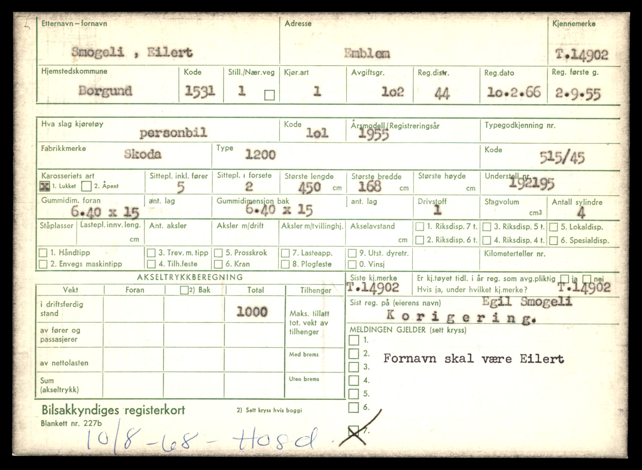 Møre og Romsdal vegkontor - Ålesund trafikkstasjon, AV/SAT-A-4099/F/Fe/L0049: Registreringskort for kjøretøy T 14864 - T 18613, 1927-1998, s. 887