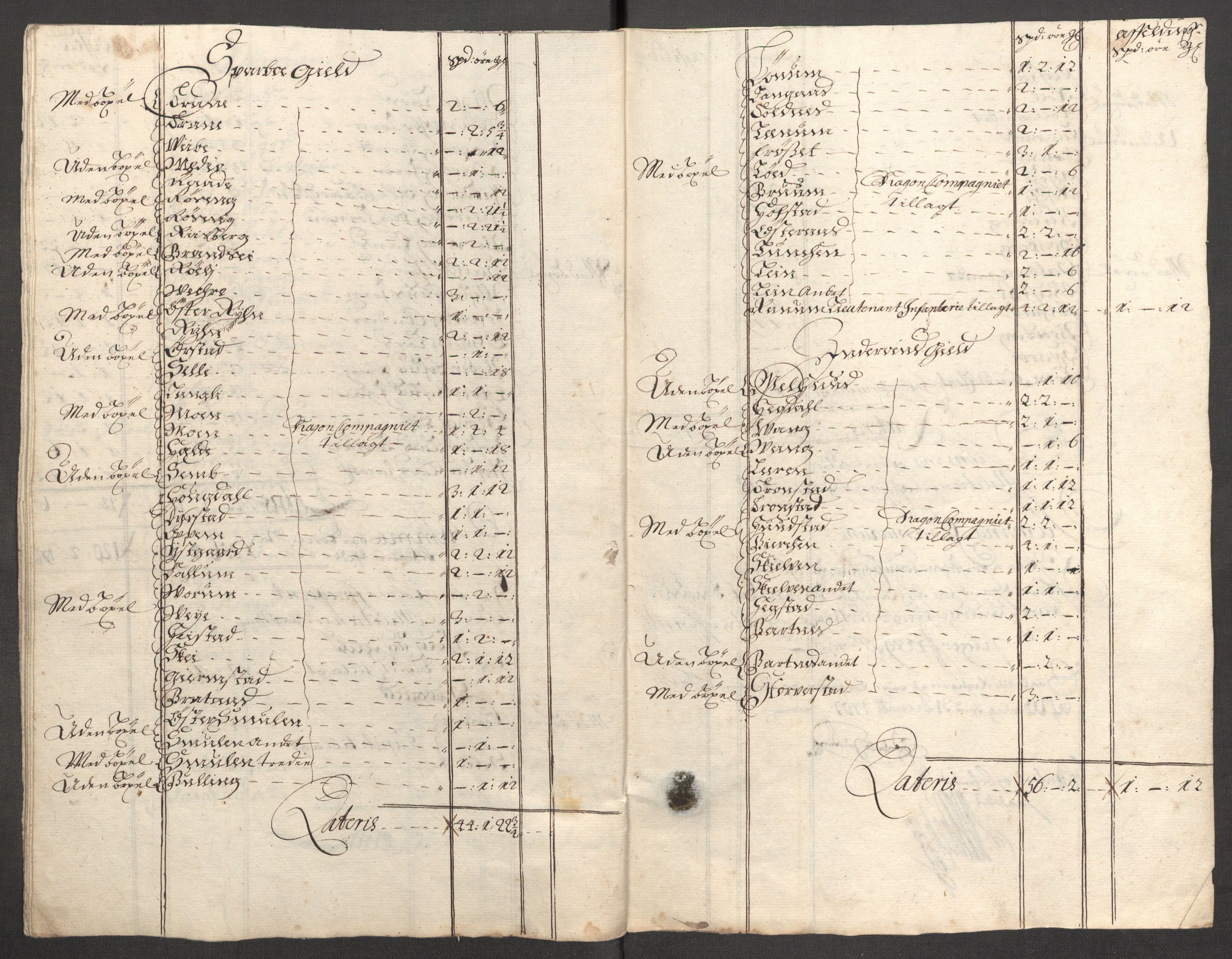 Rentekammeret inntil 1814, Reviderte regnskaper, Fogderegnskap, RA/EA-4092/R63/L4315: Fogderegnskap Inderøy, 1706-1707, s. 416