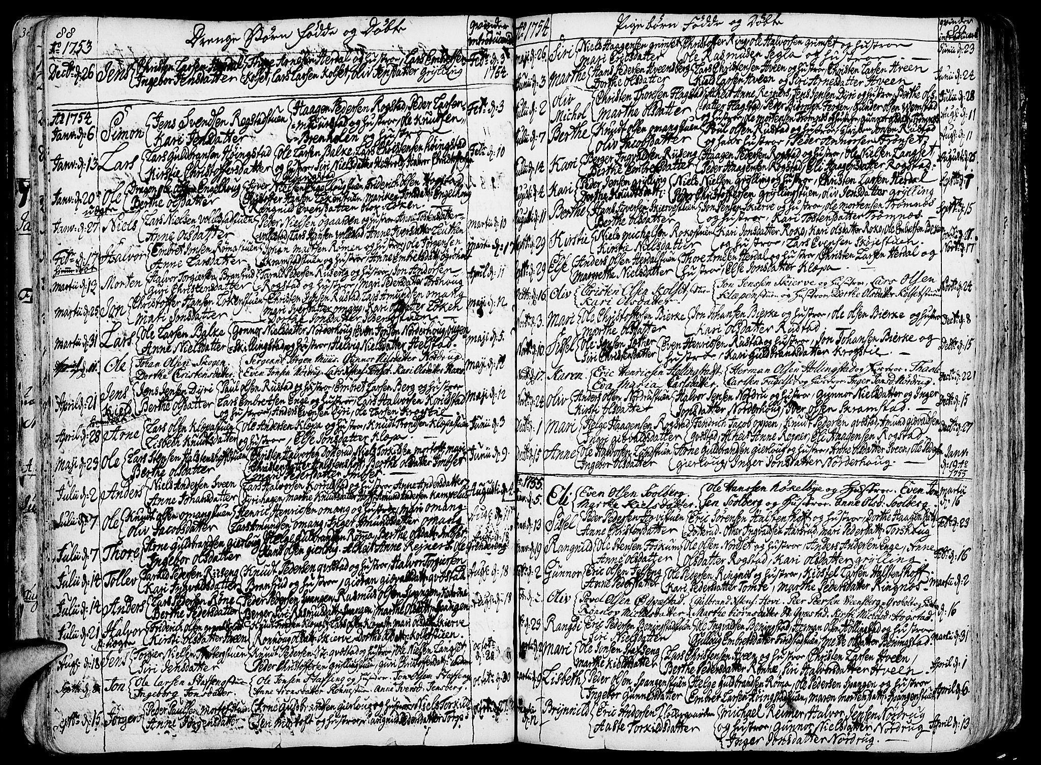Løten prestekontor, AV/SAH-PREST-022/K/Ka/L0002: Ministerialbok nr. 2, 1731-1772, s. 88-89
