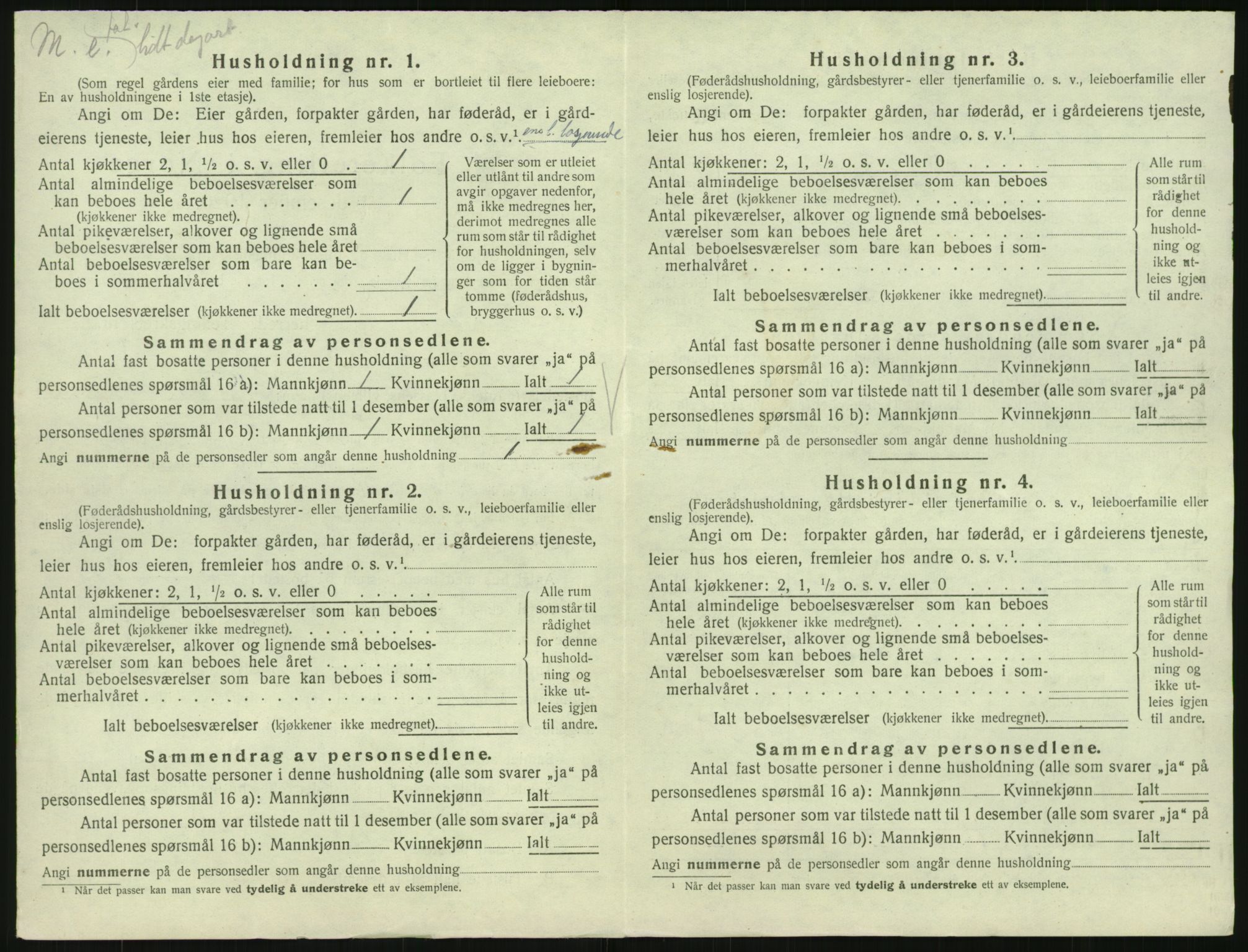 SAK, Folketelling 1920 for 1033 Kvås herred, 1920, s. 353