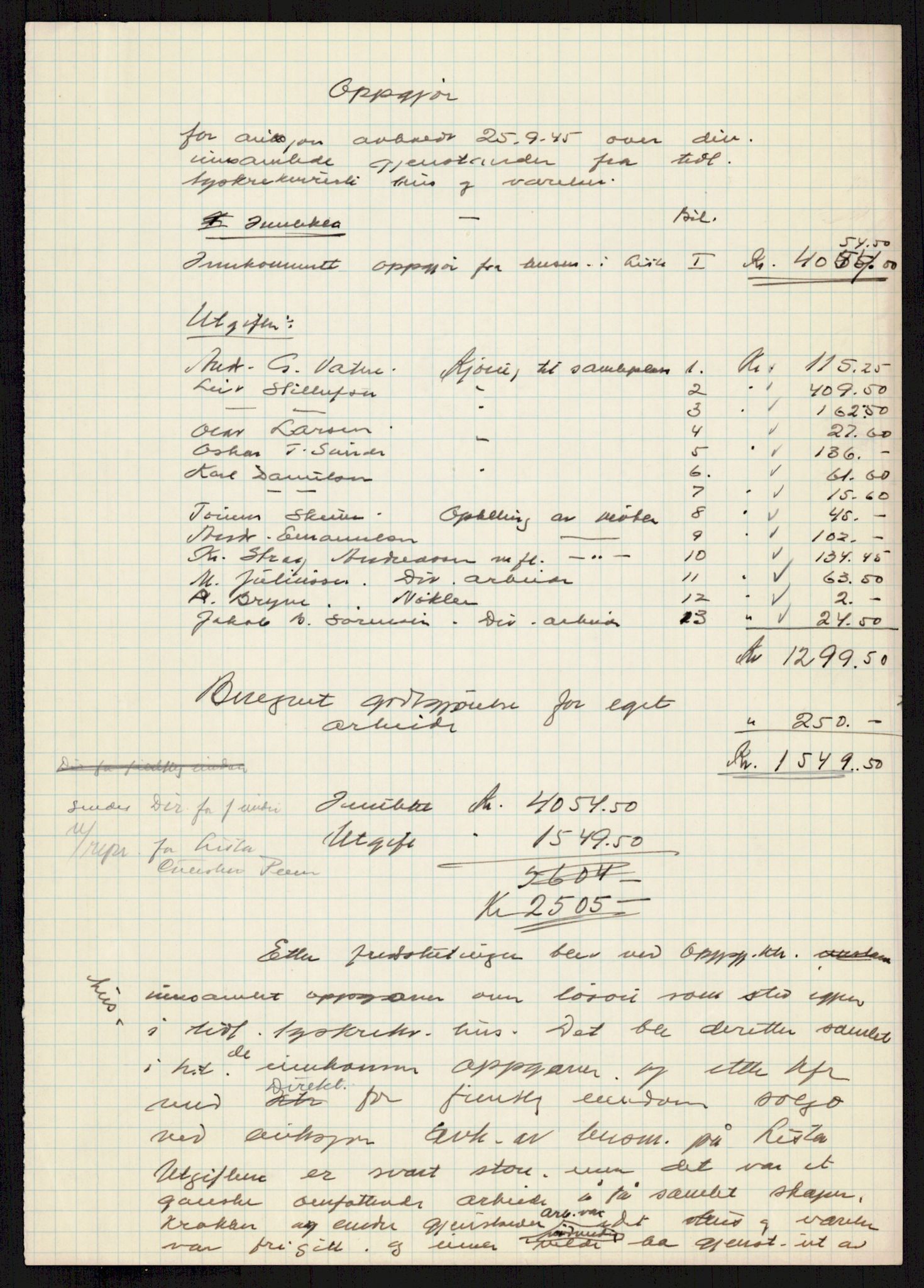 Forsvarsdepartementet, 10. kontor / Oppgjørskontoret, AV/RA-RAFA-1225/D/Db/L0178: Lista oppgjørskontor, 1941-1947, s. 1062