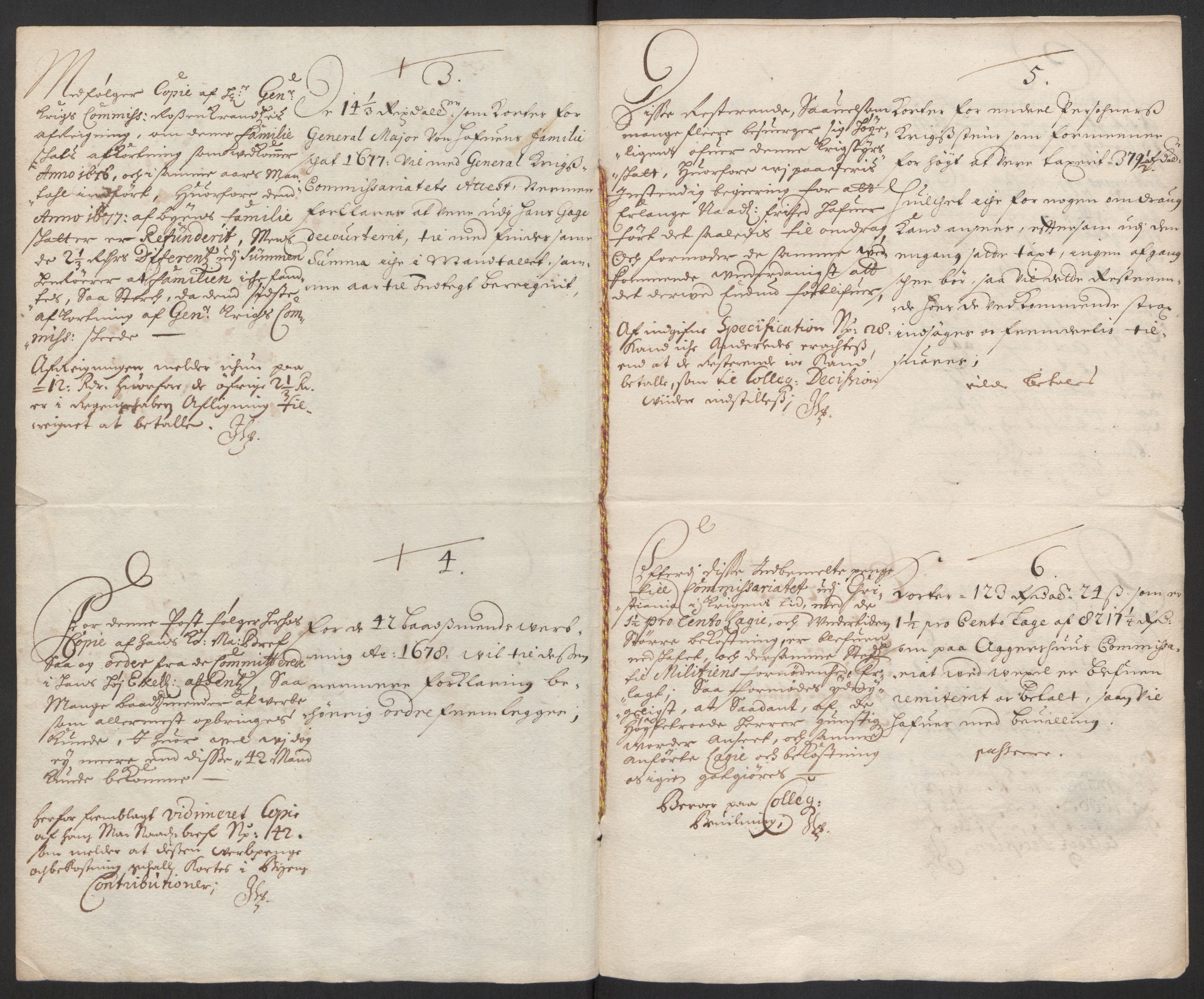 Rentekammeret inntil 1814, Reviderte regnskaper, Byregnskaper, RA/EA-4066/R/Rs/L0504: [S1] Kontribusjonsregnskap, 1631-1684, s. 297