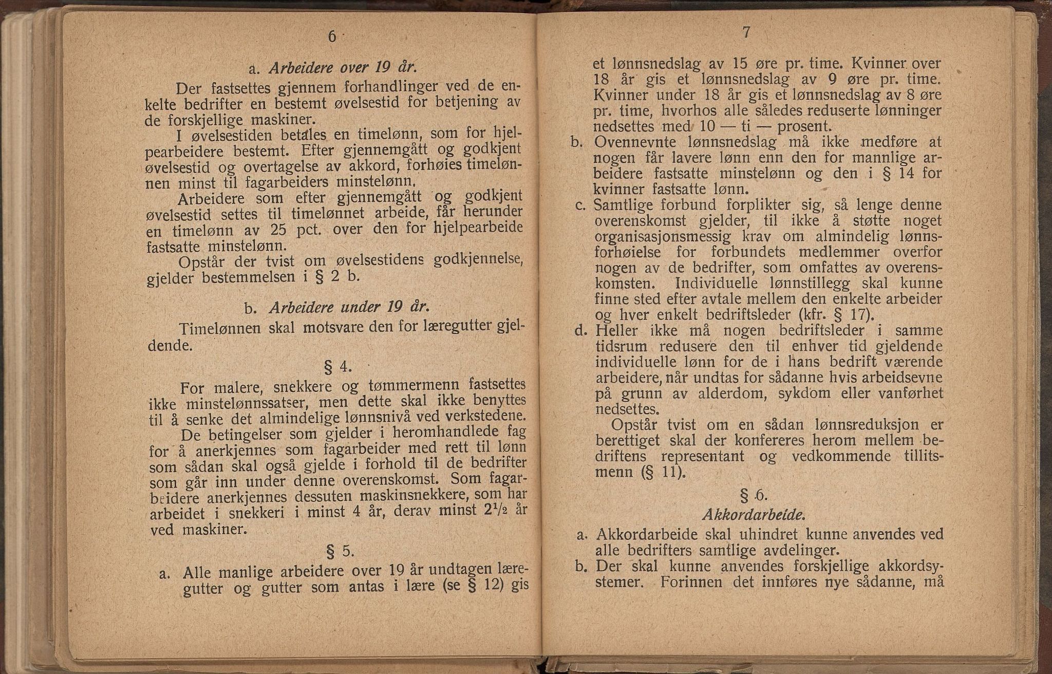 Norsk jern- og metallarbeiderforbund, AAB/ARK-1659/O/L0001/0011: Verkstedsoverenskomsten / Verkstedsoverenskomsten, 1926