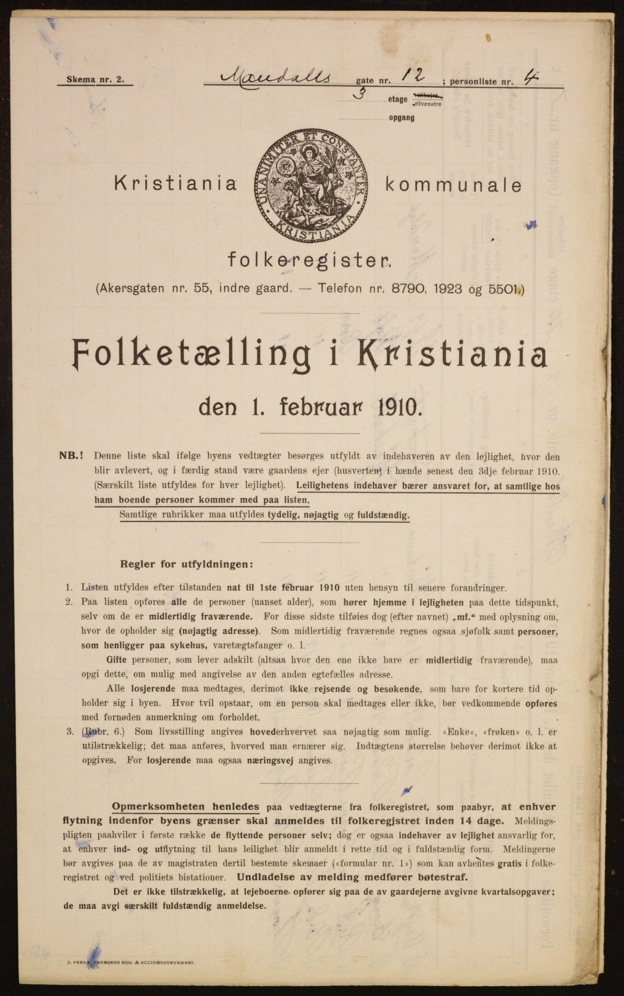 OBA, Kommunal folketelling 1.2.1910 for Kristiania, 1910, s. 58363