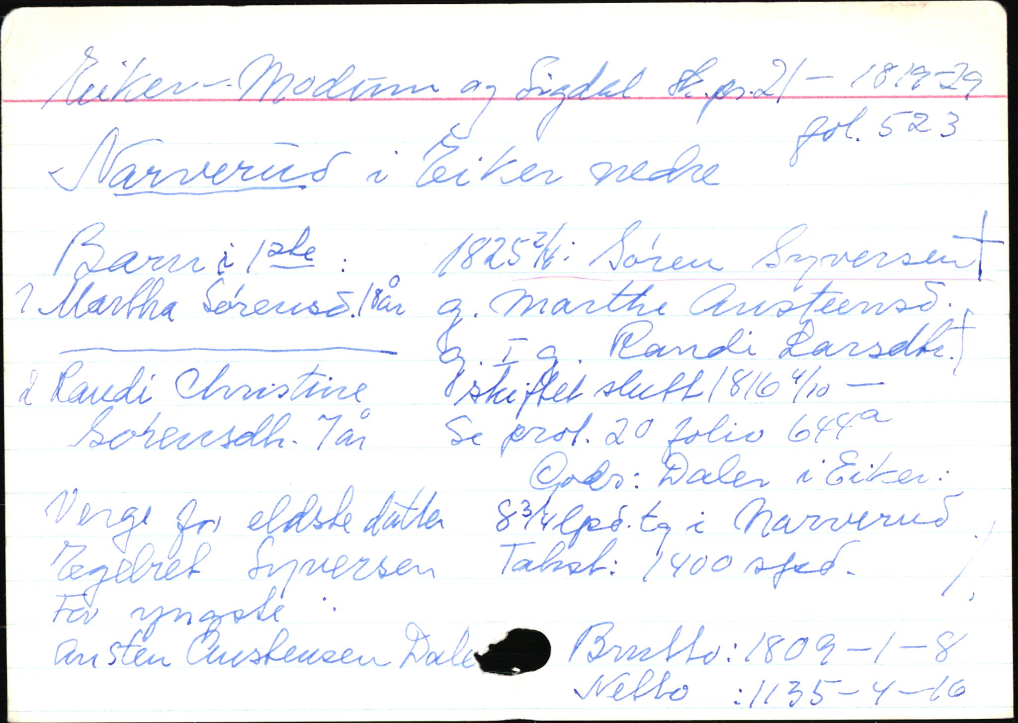 Eiker, Modum og Sigdal sorenskriveri, AV/SAKO-A-123/H, 1676-1828, s. 3552