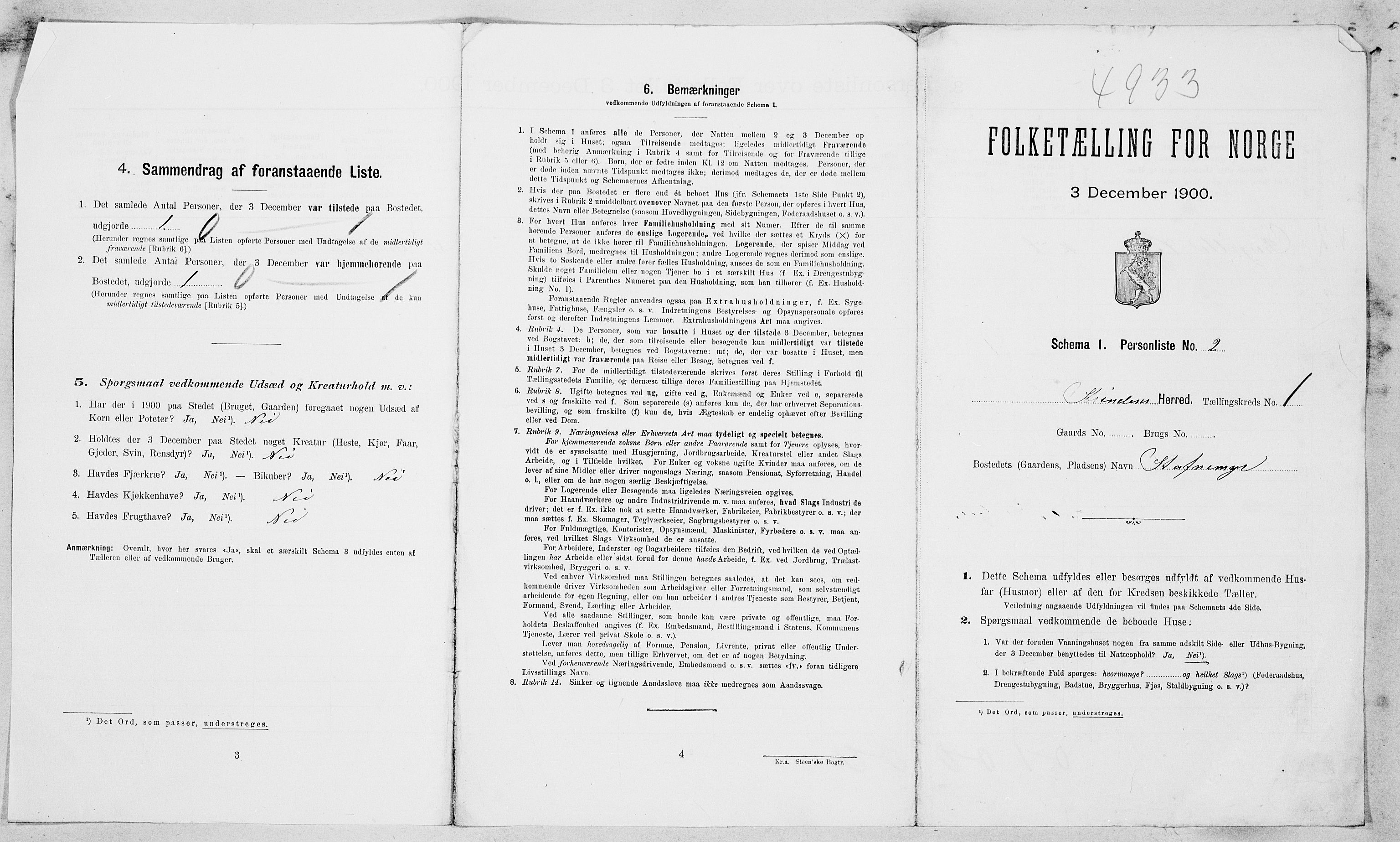 SAT, Folketelling 1900 for 1660 Strinda herred, 1900, s. 94