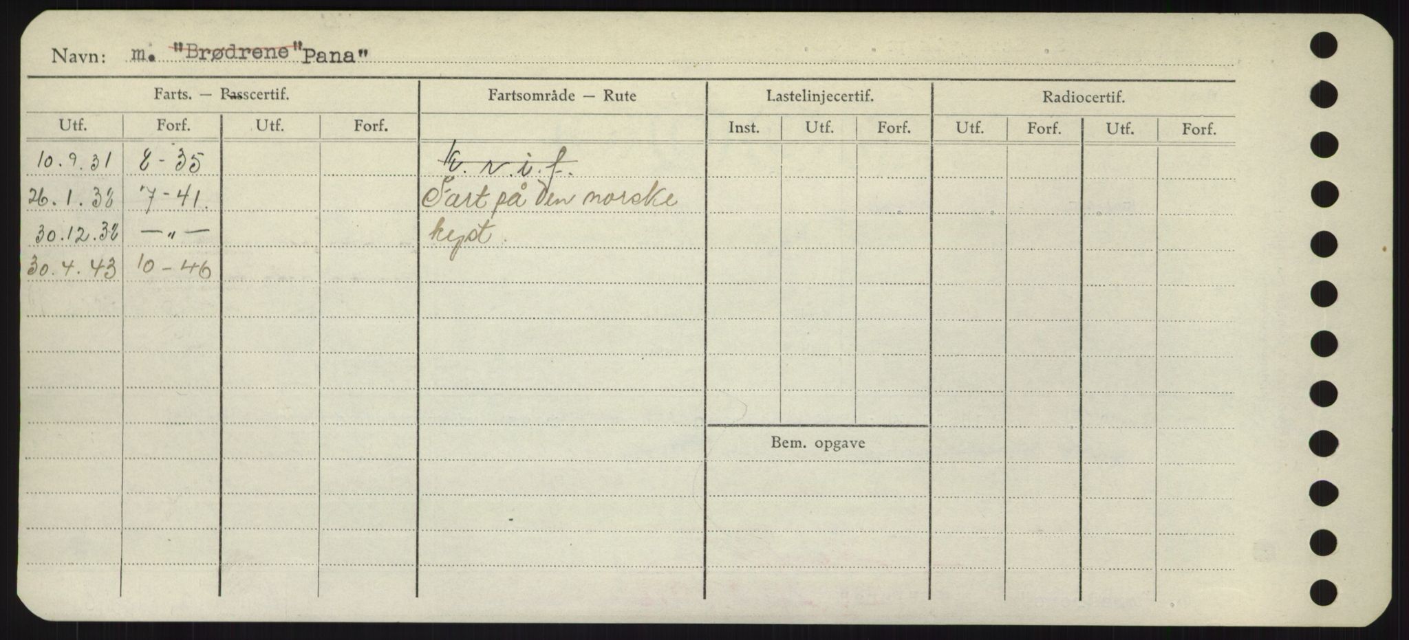 Sjøfartsdirektoratet med forløpere, Skipsmålingen, RA/S-1627/H/Hd/L0029: Fartøy, P, s. 36