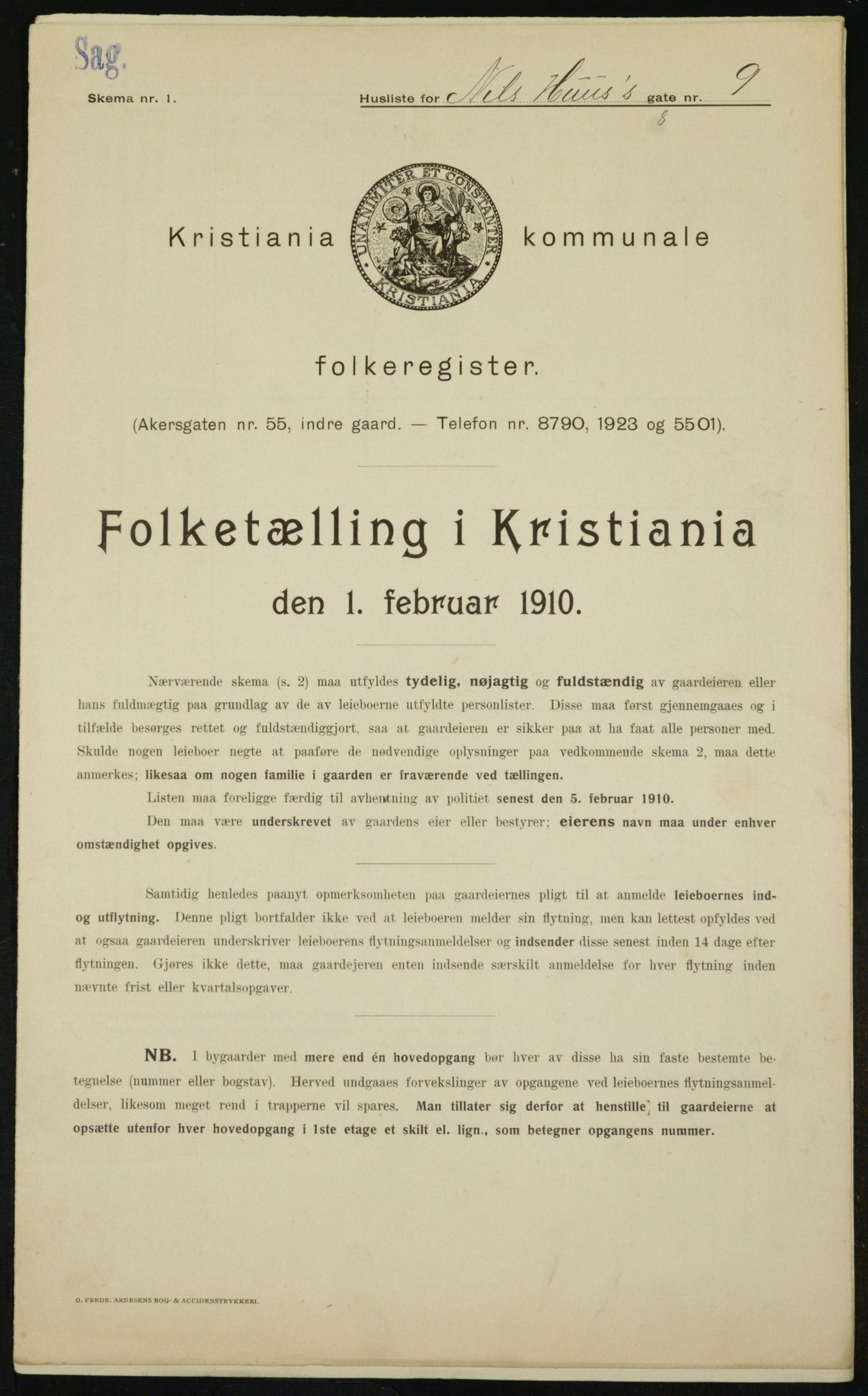 OBA, Kommunal folketelling 1.2.1910 for Kristiania, 1910, s. 68547