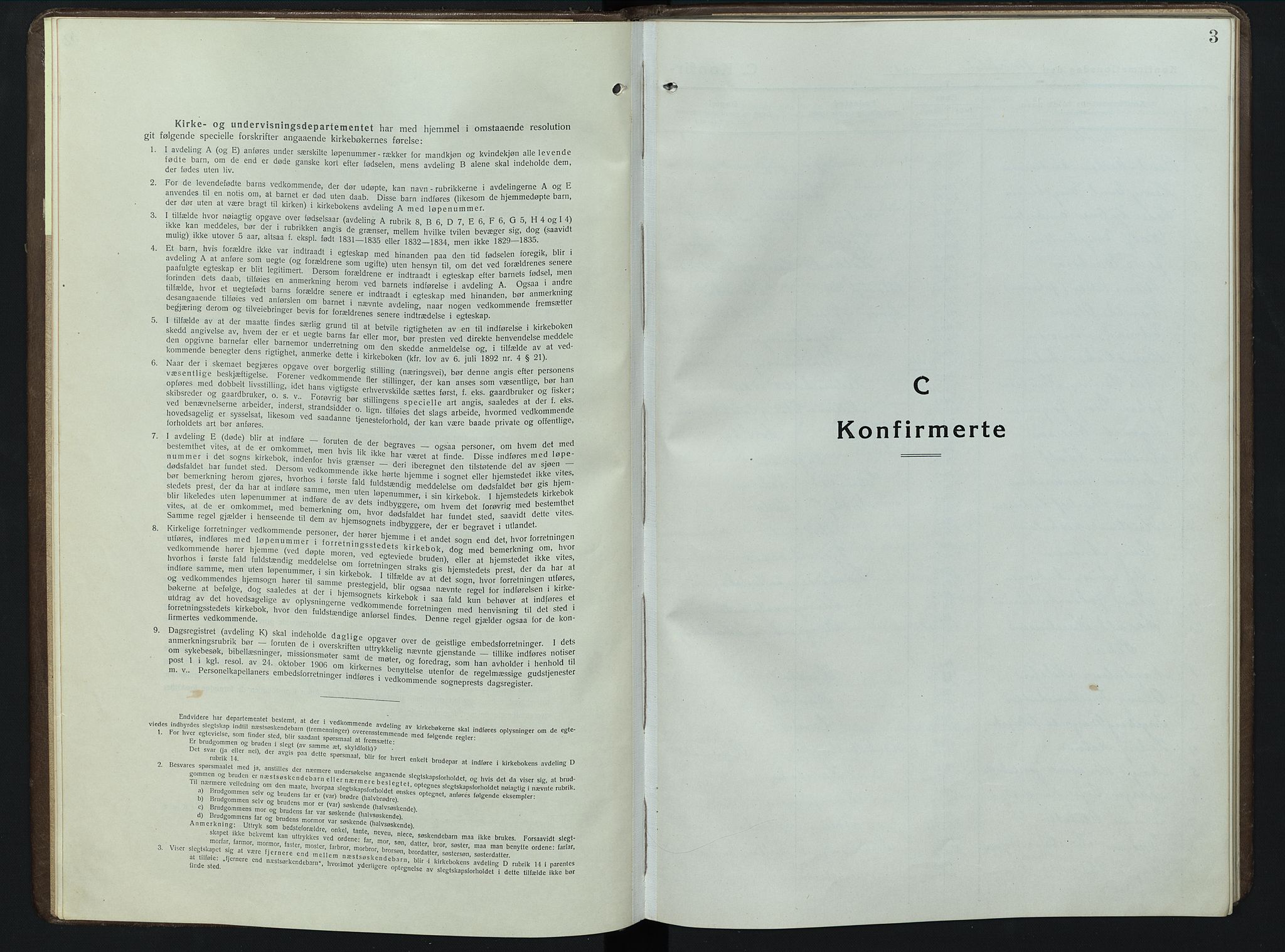 Eidskog prestekontor, SAH/PREST-026/H/Ha/Hab/L0006: Klokkerbok nr. 6, 1917-1952, s. 3
