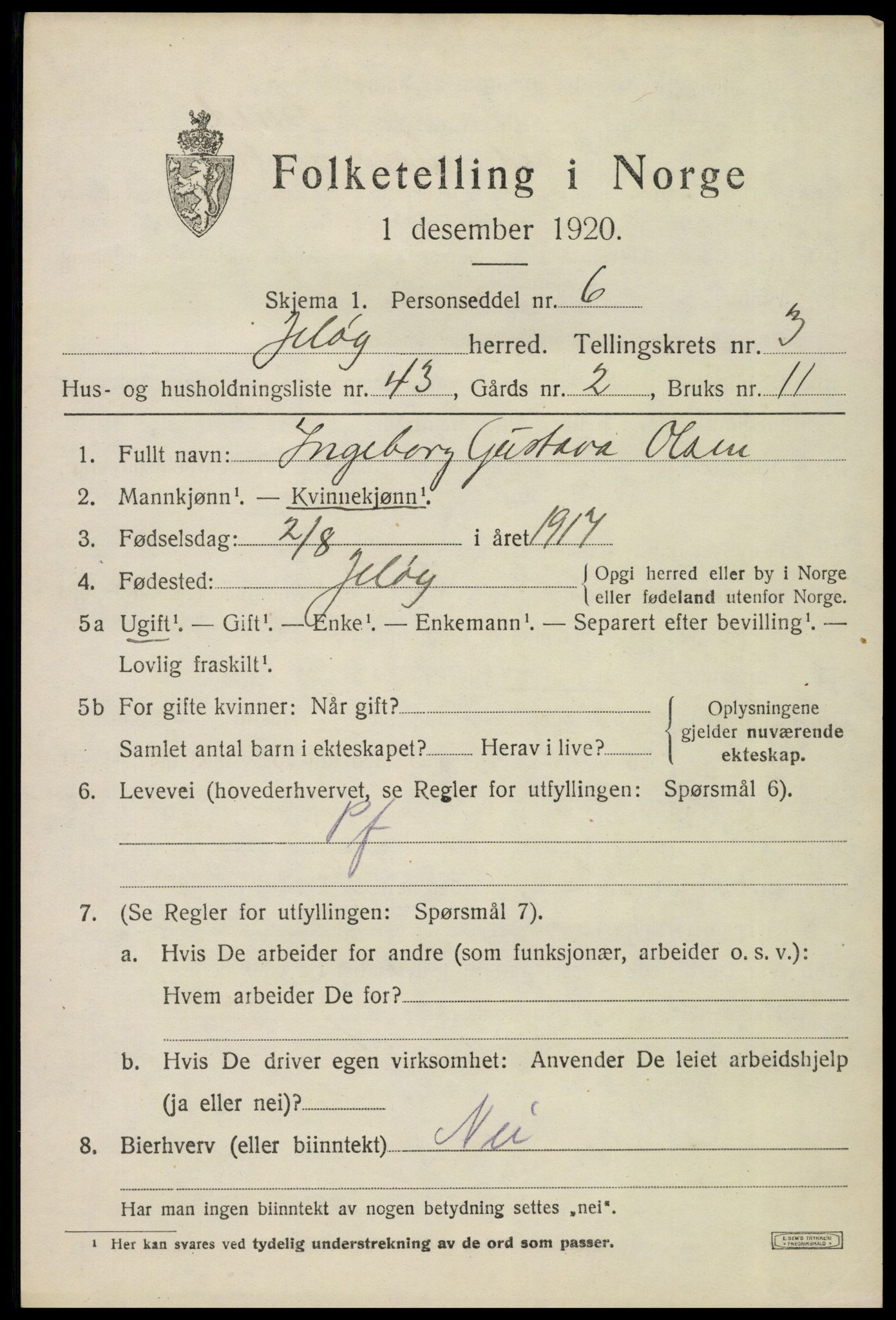 SAO, Folketelling 1920 for 0194 Moss herred, 1920, s. 3771