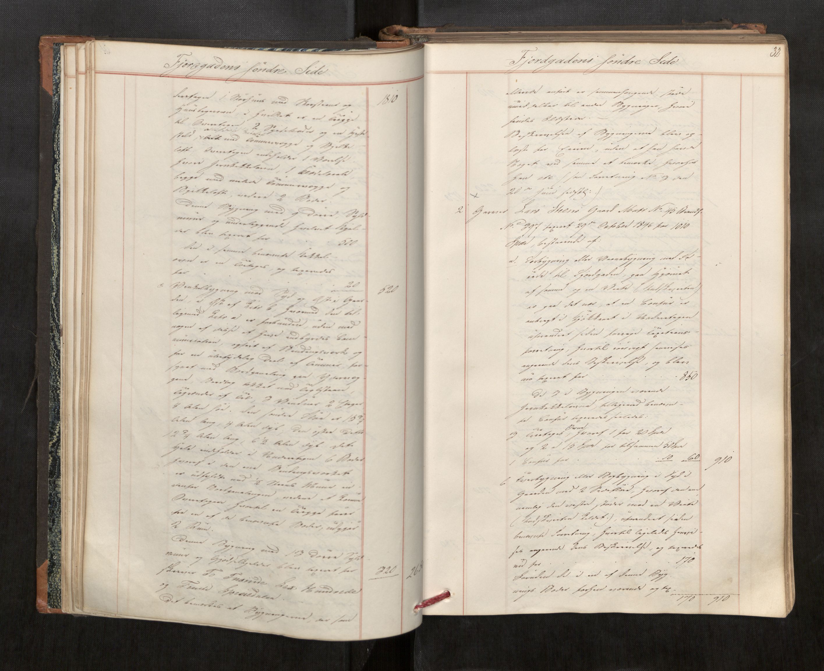 Norges Brannkasse Trondheim magistrat, AV/SAT-A-5590/Fa/L0034: Branntakstprotokoll D, 1856, s. 31b-32a