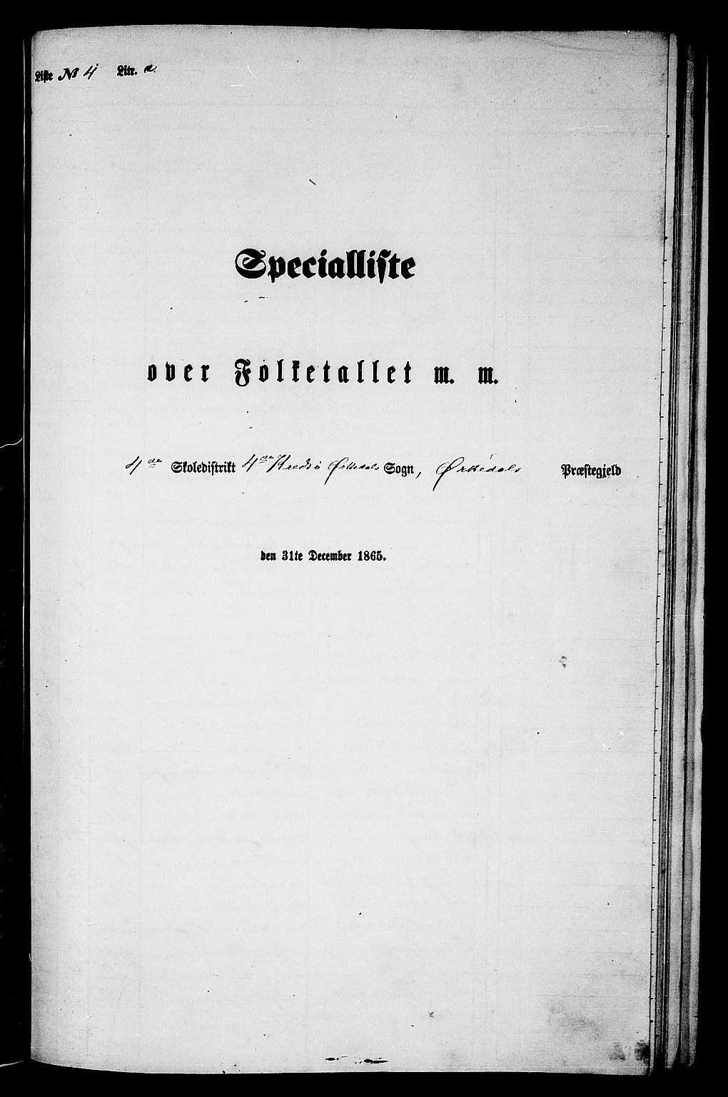 RA, Folketelling 1865 for 1638P Orkdal prestegjeld, 1865, s. 114
