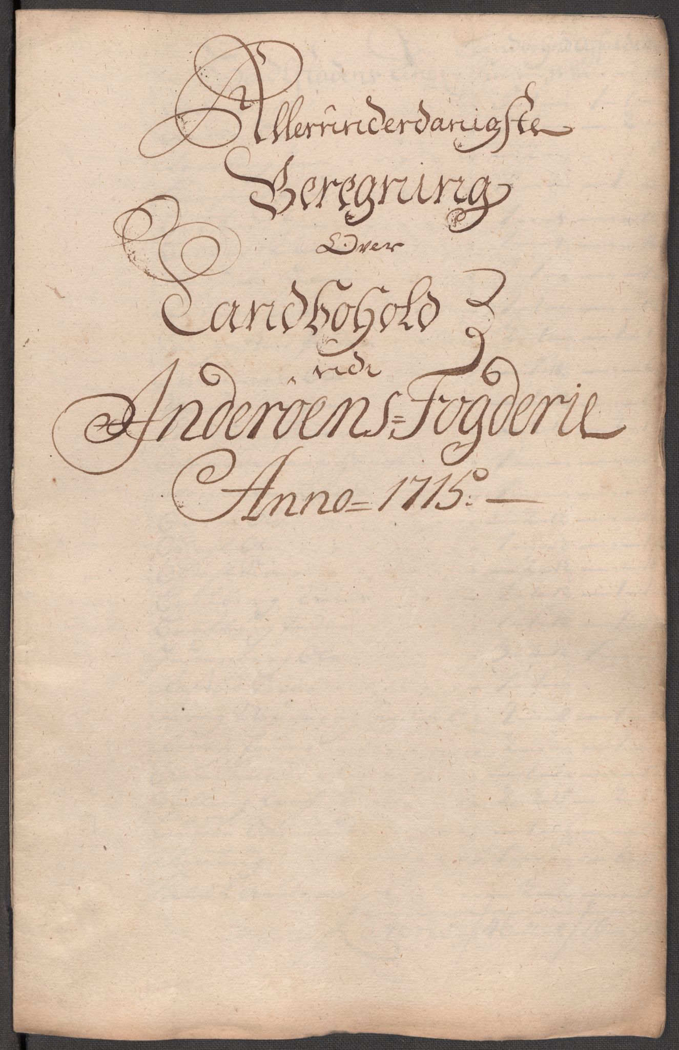 Rentekammeret inntil 1814, Reviderte regnskaper, Fogderegnskap, RA/EA-4092/R63/L4323: Fogderegnskap Inderøy, 1715, s. 227
