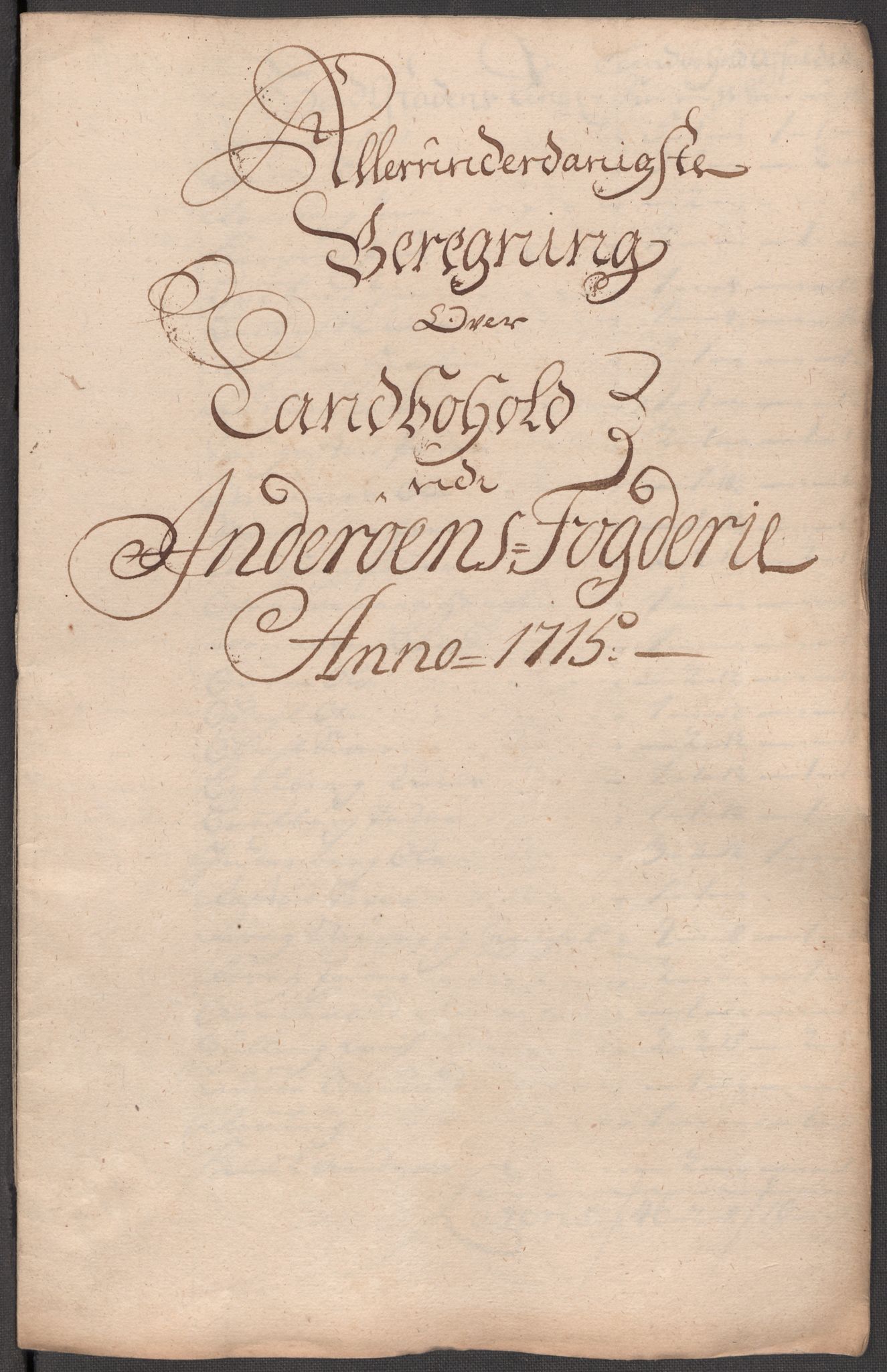 Rentekammeret inntil 1814, Reviderte regnskaper, Fogderegnskap, AV/RA-EA-4092/R63/L4323: Fogderegnskap Inderøy, 1715, s. 227