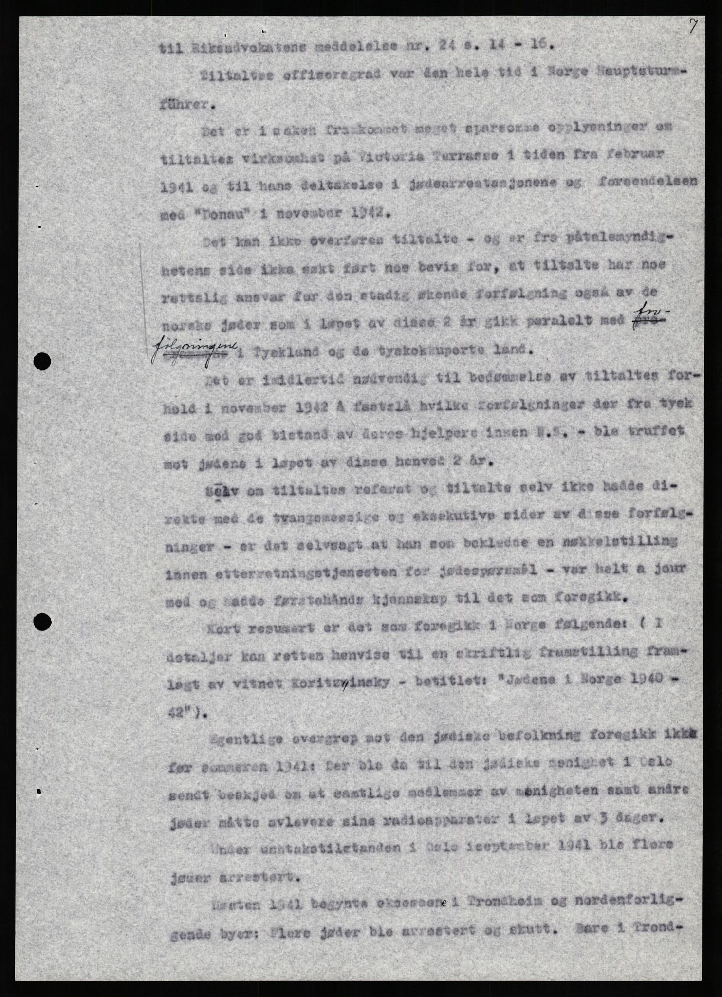 Forsvaret, Forsvarets overkommando II, AV/RA-RAFA-3915/D/Db/L0034: CI Questionaires. Tyske okkupasjonsstyrker i Norge. Tyskere., 1945-1946, s. 406