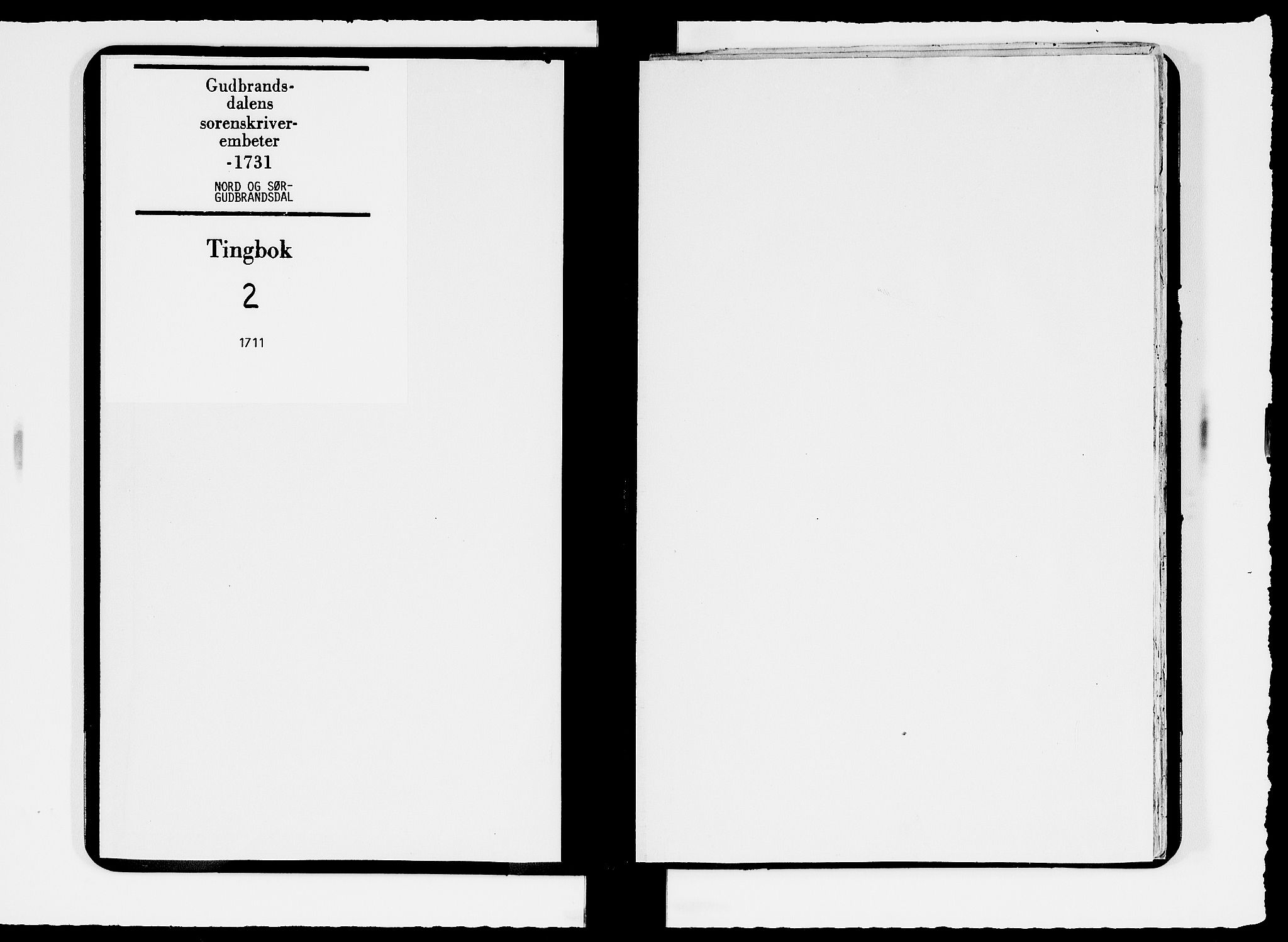 Sorenskriverier i Gudbrandsdalen, SAH/TING-036/G/Gb/Gbc/L0002: Tingbok - Nord- og Sør-Gudbrandsdal, 1711