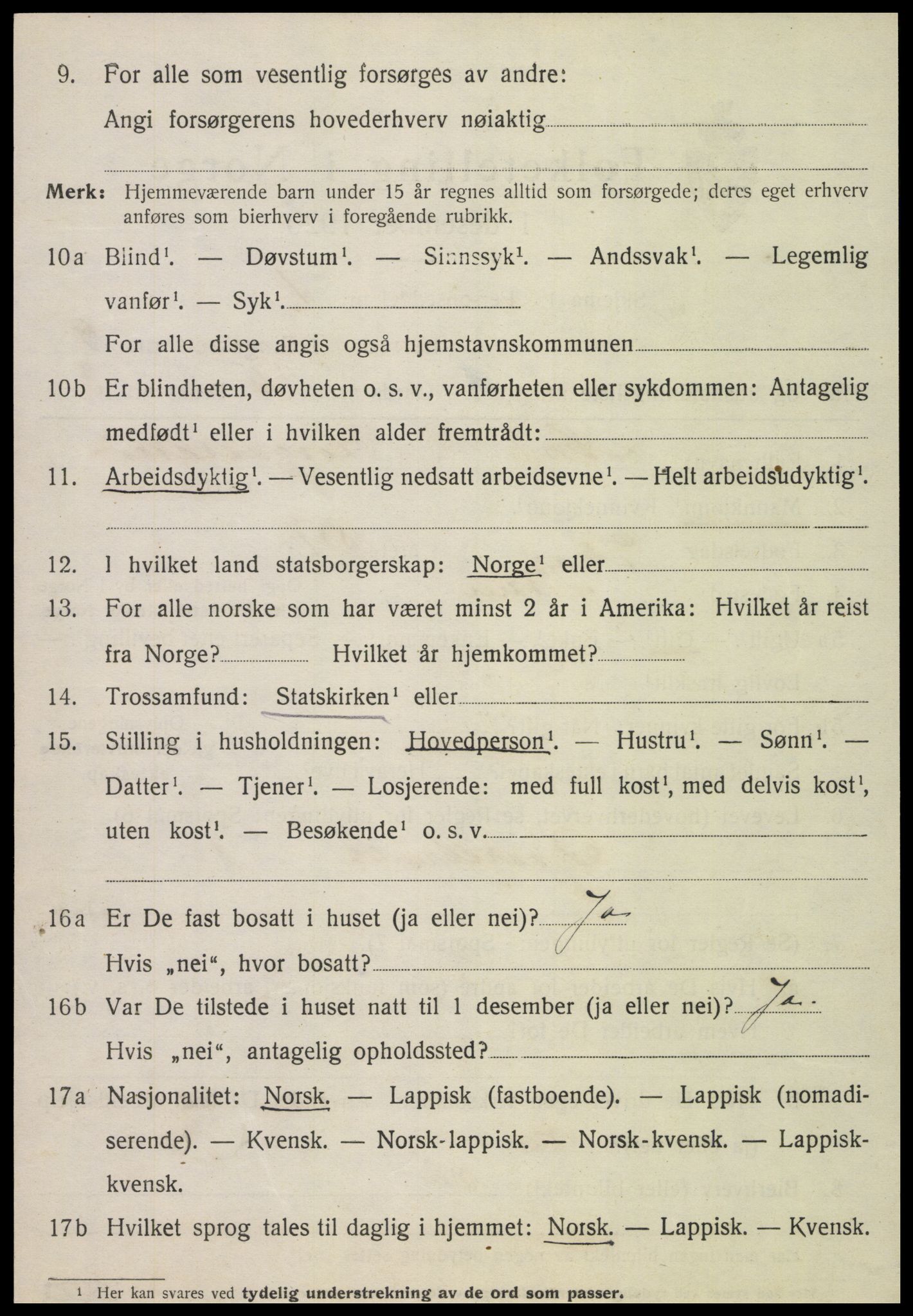 SAT, Folketelling 1920 for 1735 Kvam herred, 1920, s. 2332