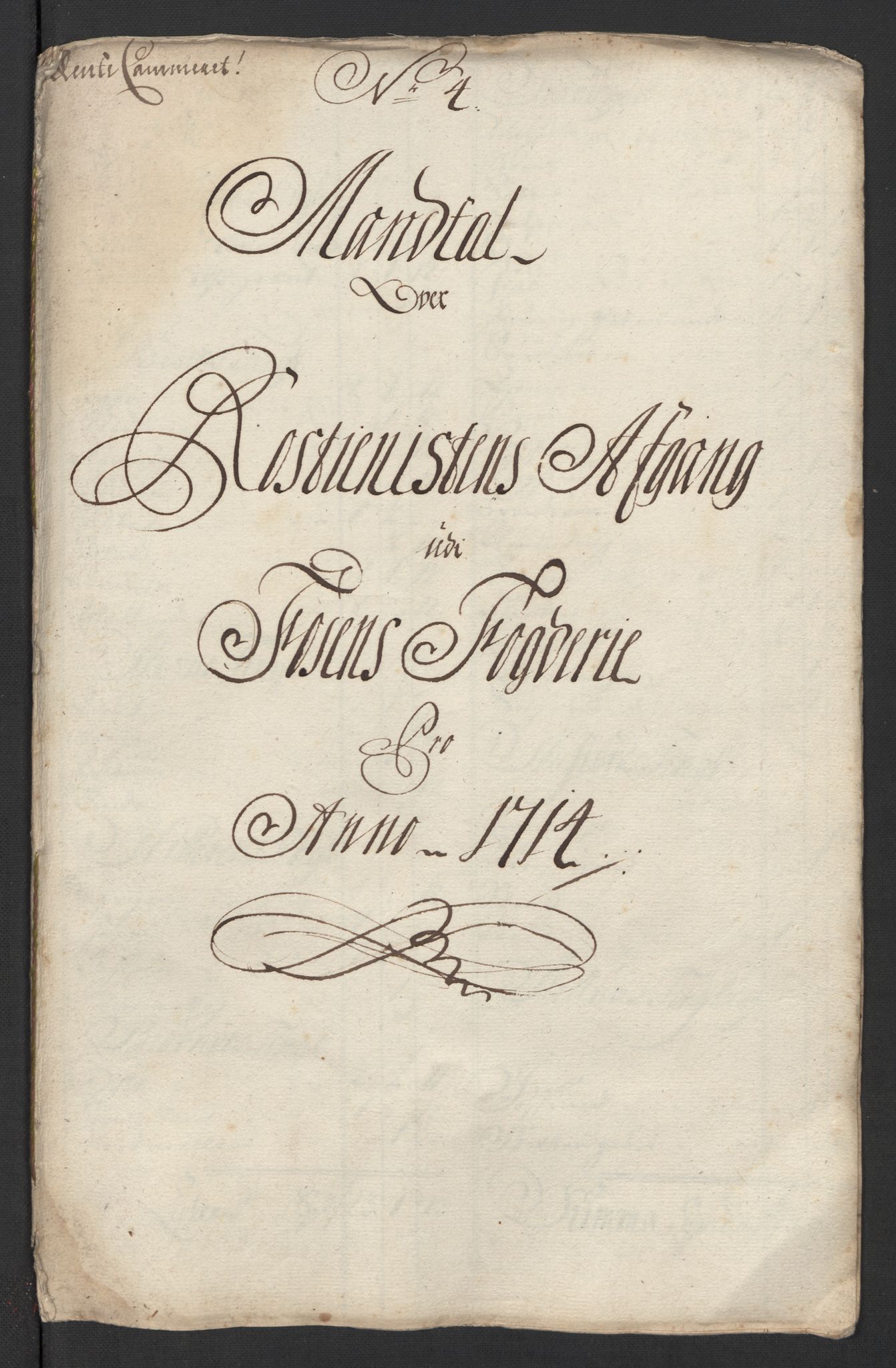 Rentekammeret inntil 1814, Reviderte regnskaper, Fogderegnskap, RA/EA-4092/R57/L3862: Fogderegnskap Fosen, 1714, s. 57