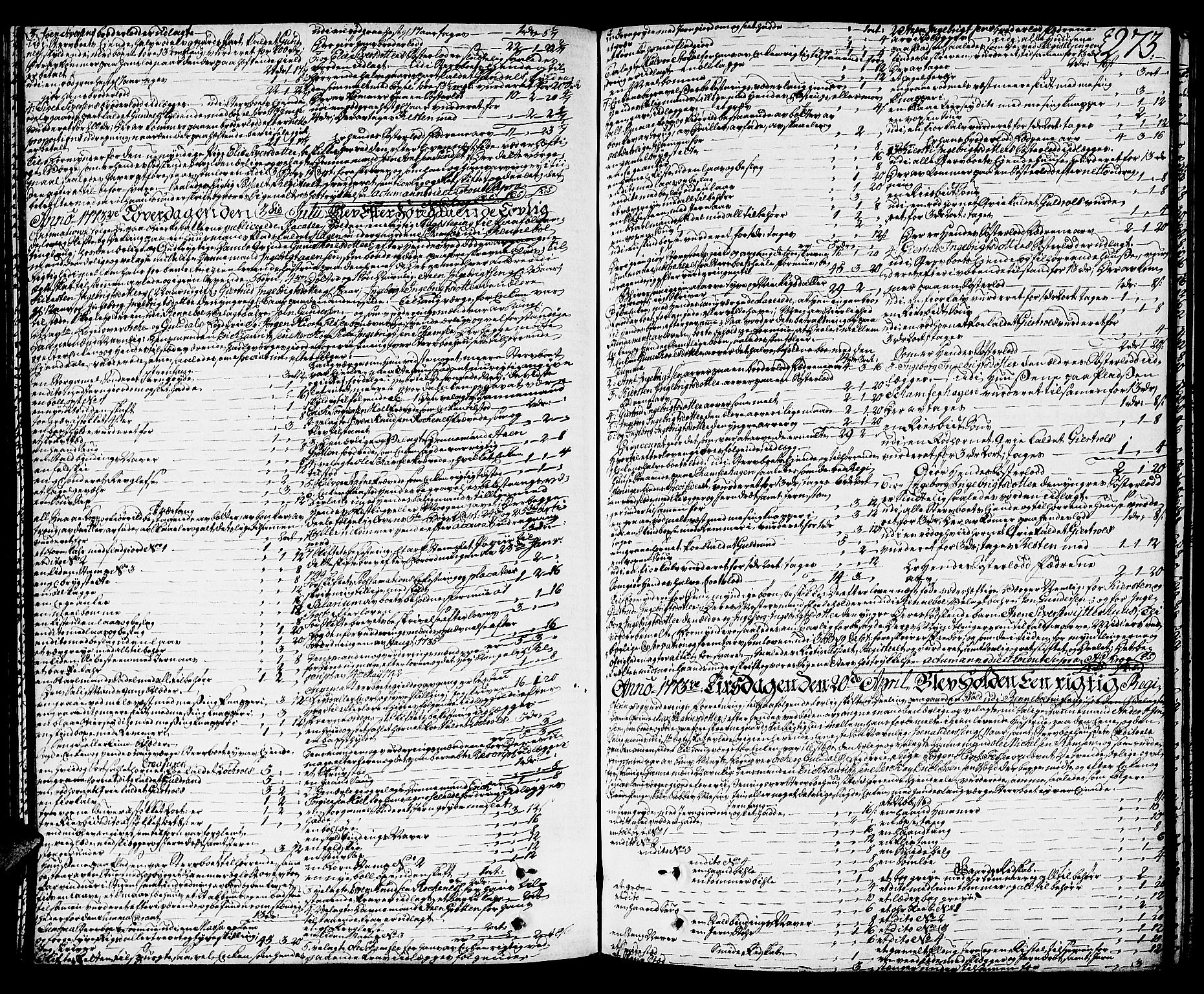 Orkdal sorenskriveri, SAT/A-4169/1/3/3Aa/L0007: Skifteprotokoller, 1767-1782, s. 272b-273a