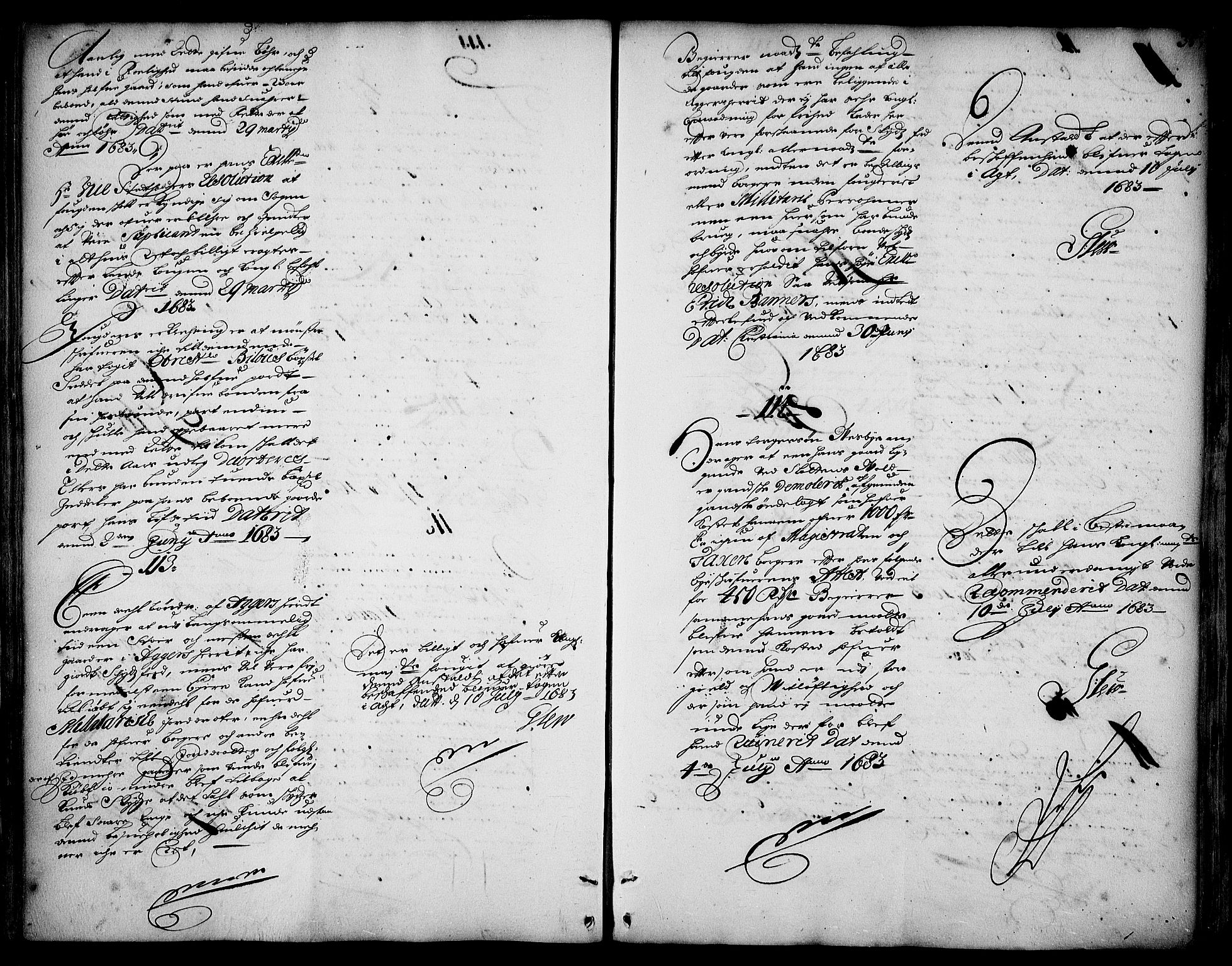 Stattholderembetet 1572-1771, AV/RA-EA-2870/Ad/L0004: Supplikasjons- og resolusjonsprotokoll, 1683-1691, s. 33b-34a