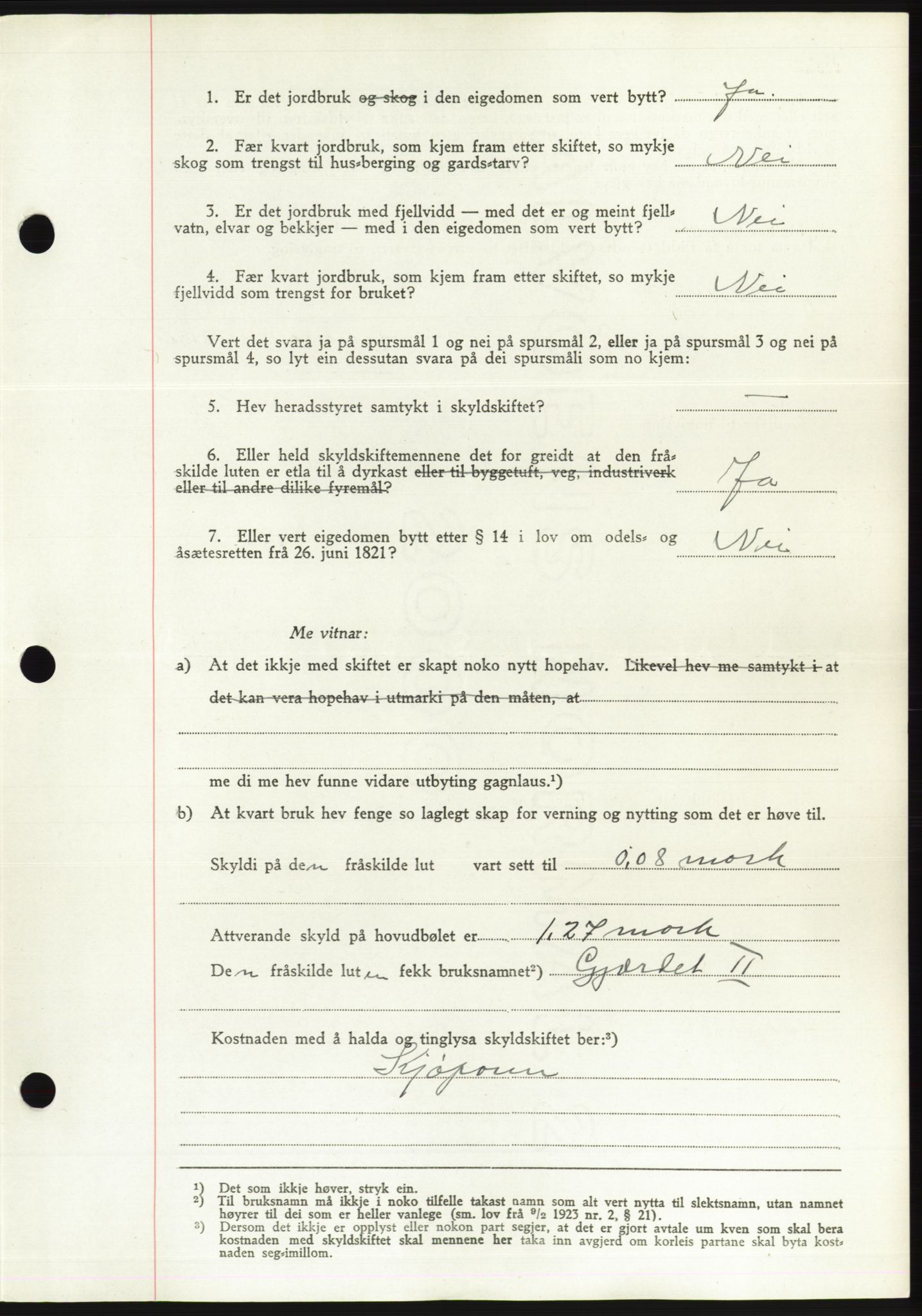 Søre Sunnmøre sorenskriveri, AV/SAT-A-4122/1/2/2C/L0075: Pantebok nr. 1A, 1943-1943, Dagboknr: 513/1943