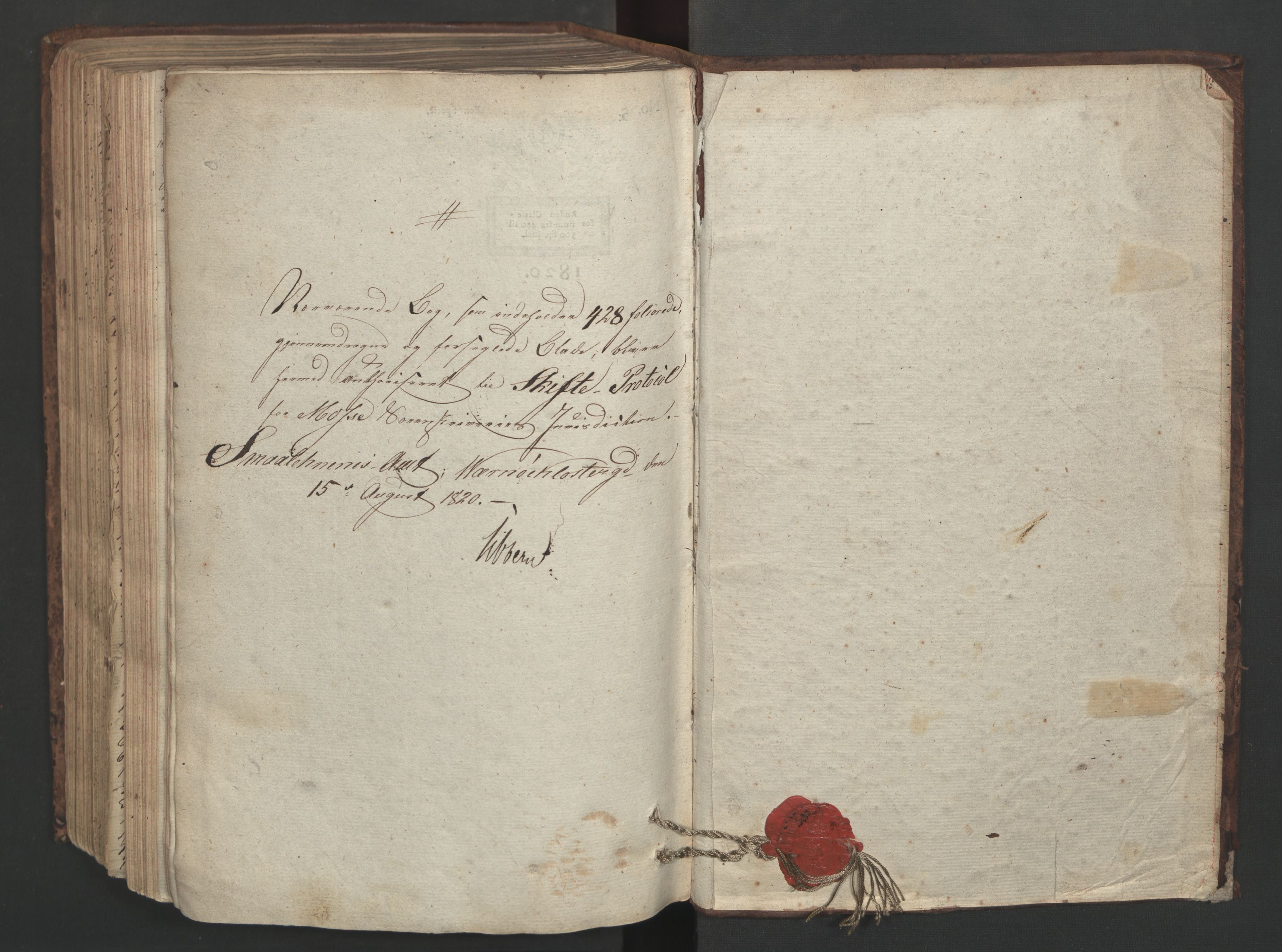 Moss sorenskriveri, SAO/A-10168, 1819-1822
