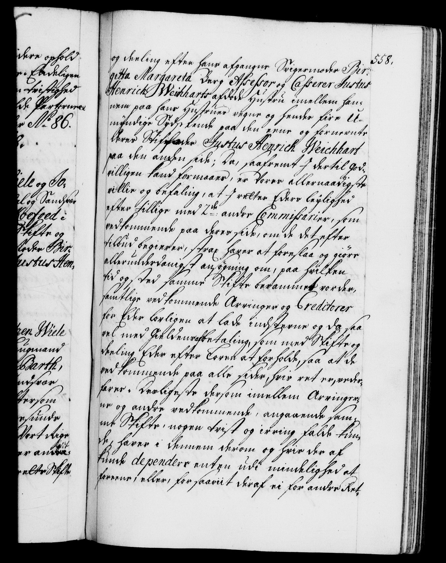 Danske Kanselli 1572-1799, AV/RA-EA-3023/F/Fc/Fca/Fcab/L0020: Norske tegnelser, 1715-1718, s. 558a
