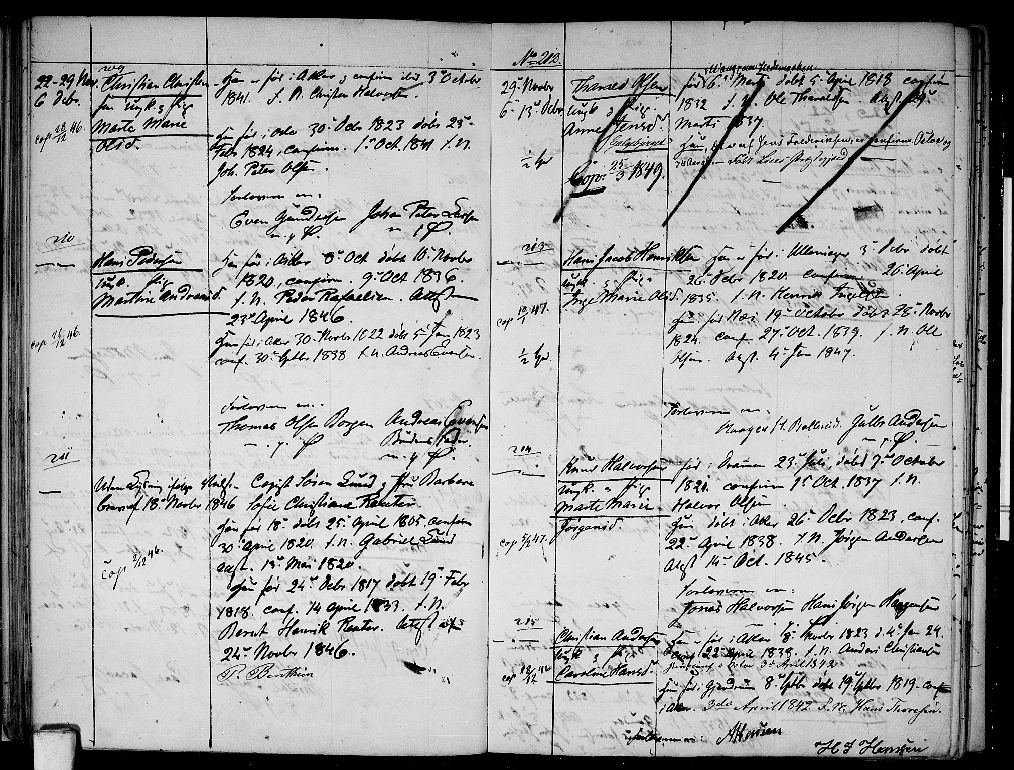 Aker prestekontor kirkebøker, AV/SAO-A-10861/H/L0003: Lysningsprotokoll nr. 3, 1845-1848