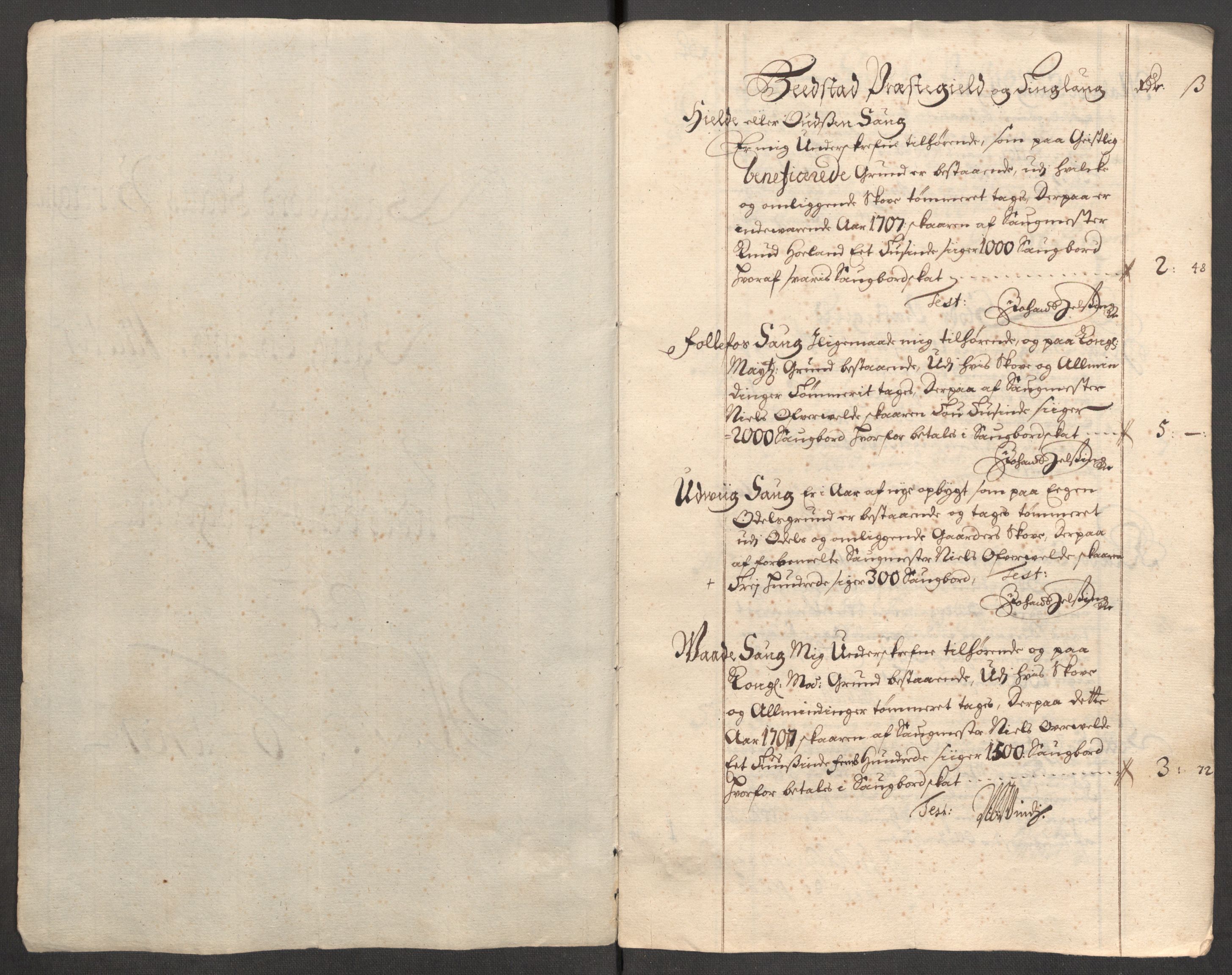 Rentekammeret inntil 1814, Reviderte regnskaper, Fogderegnskap, RA/EA-4092/R63/L4315: Fogderegnskap Inderøy, 1706-1707, s. 394