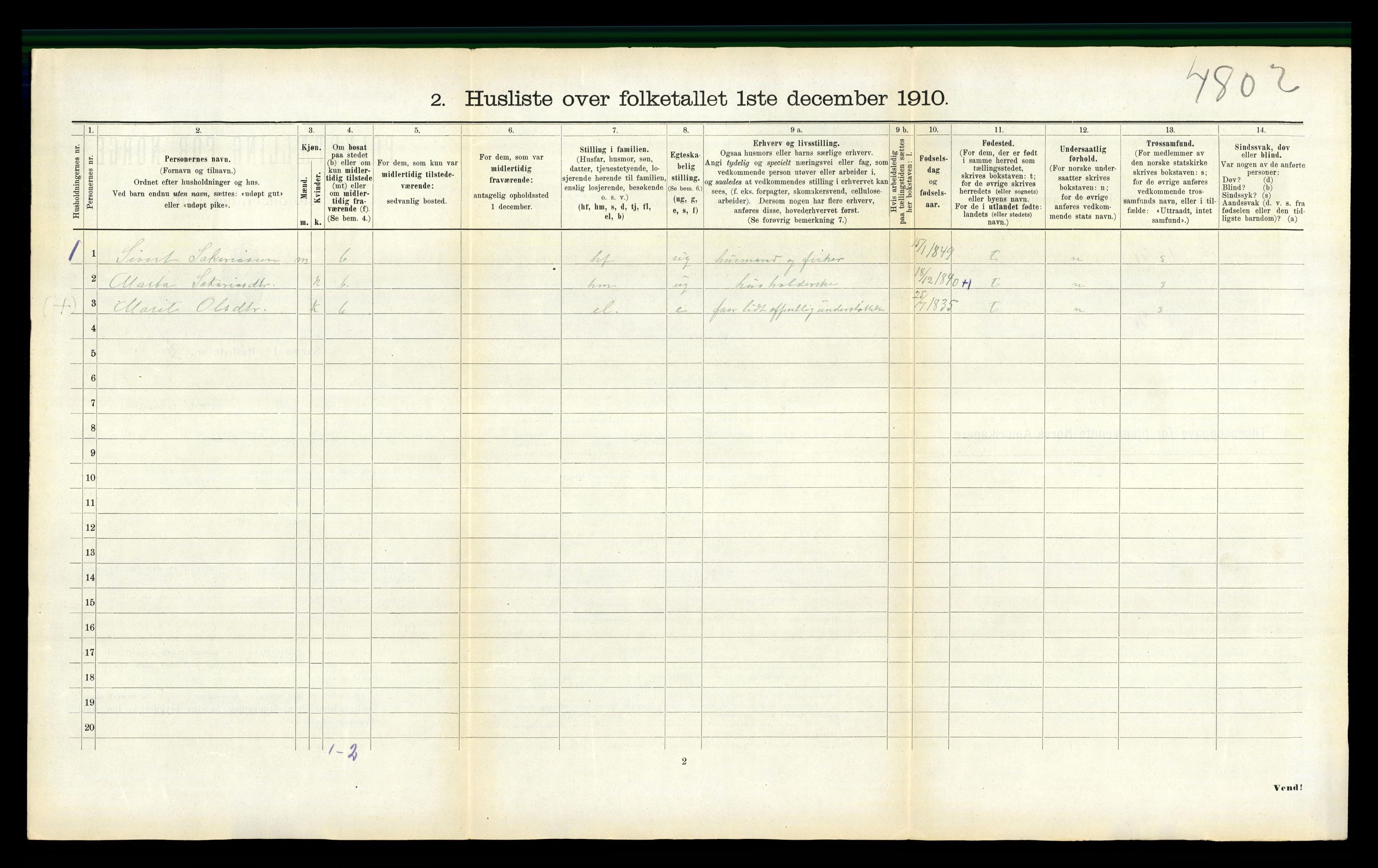 RA, Folketelling 1910 for 1729 Inderøy herred, 1910, s. 1092