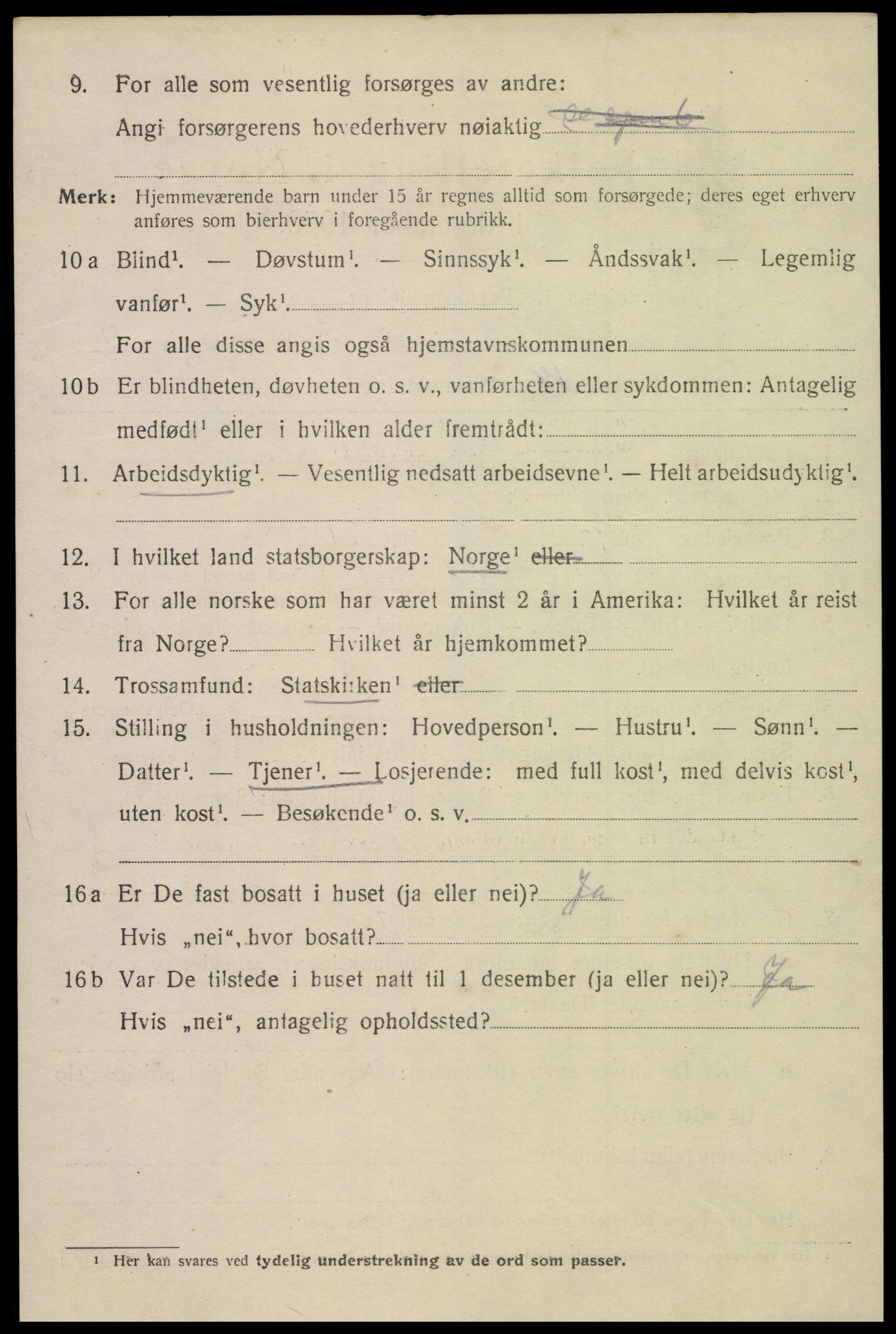 SAK, Folketelling 1920 for 1004 Flekkefjord kjøpstad, 1920, s. 3783