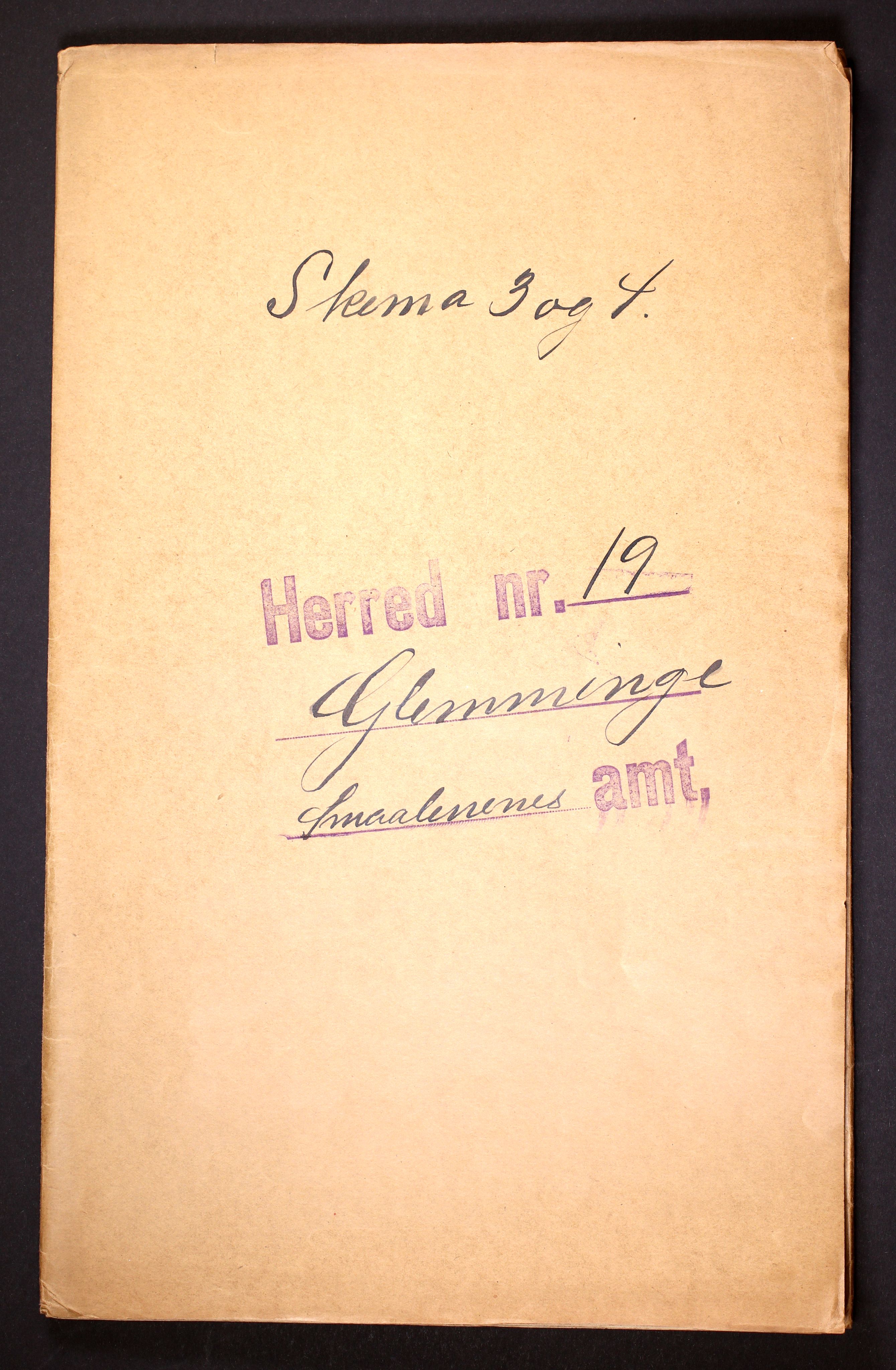 RA, Folketelling 1910 for 0132 Glemmen herred, 1910, s. 2