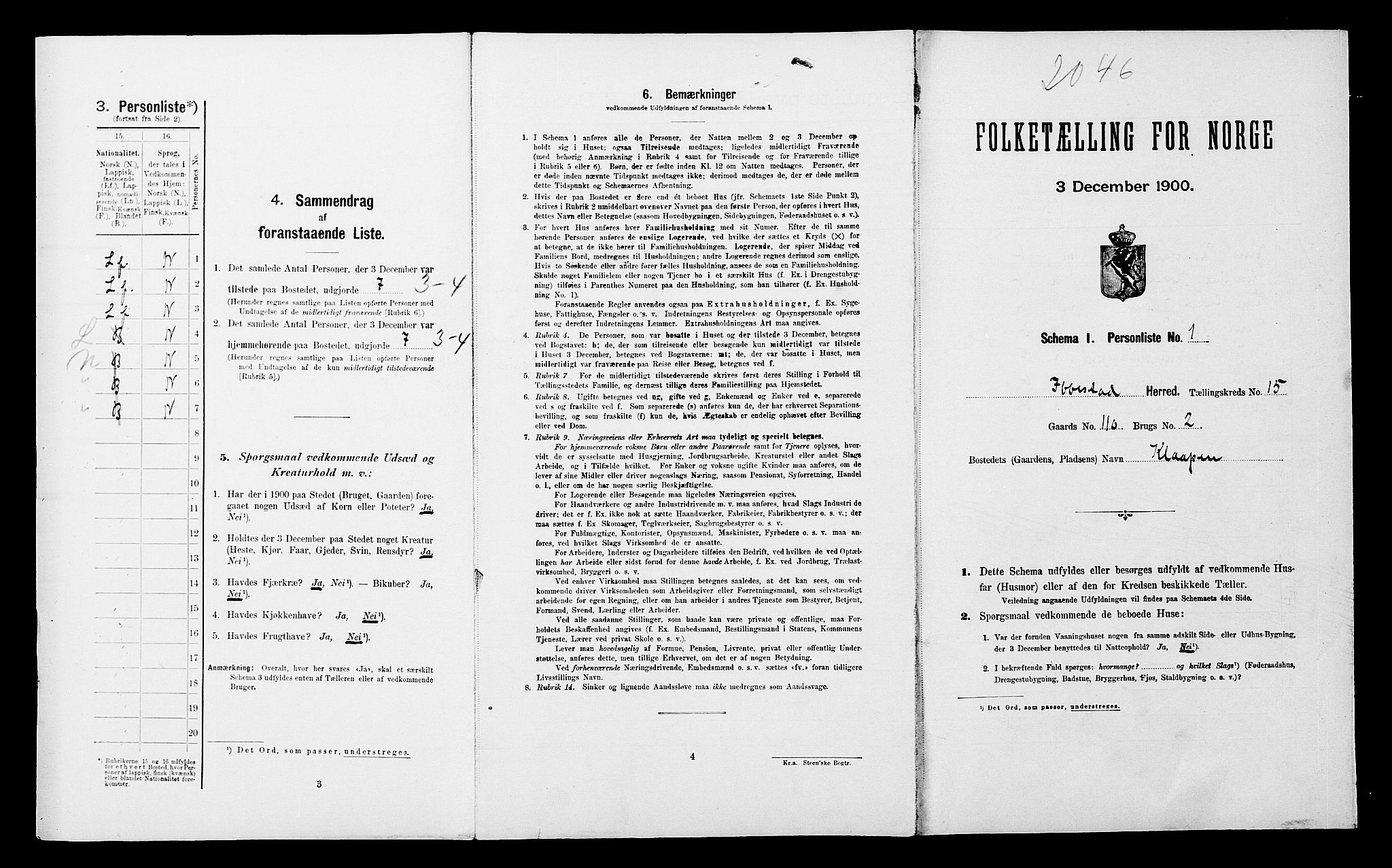 SATØ, Folketelling 1900 for 1917 Ibestad herred, 1900, s. 2037