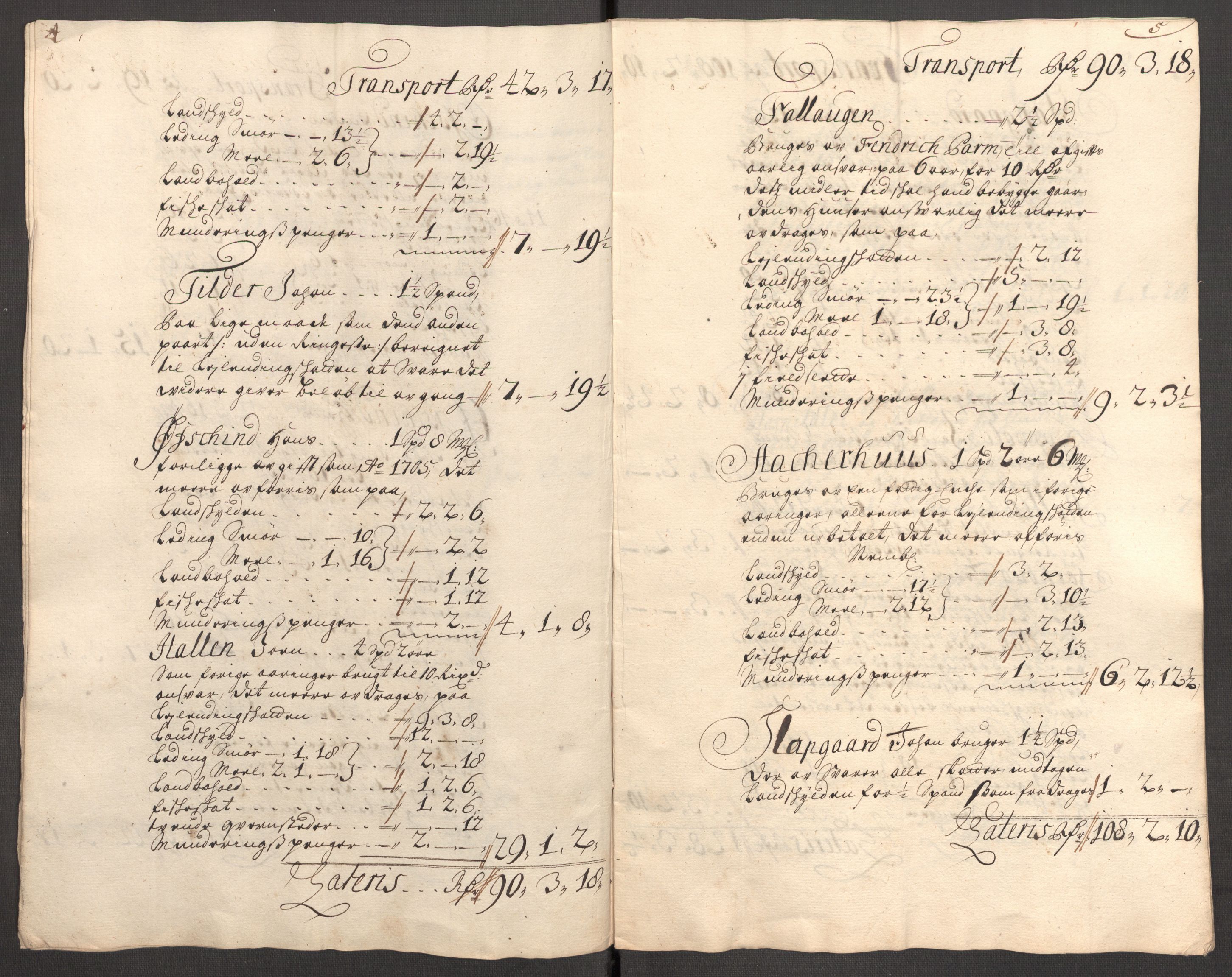 Rentekammeret inntil 1814, Reviderte regnskaper, Fogderegnskap, RA/EA-4092/R62/L4196: Fogderegnskap Stjørdal og Verdal, 1705-1706, s. 490