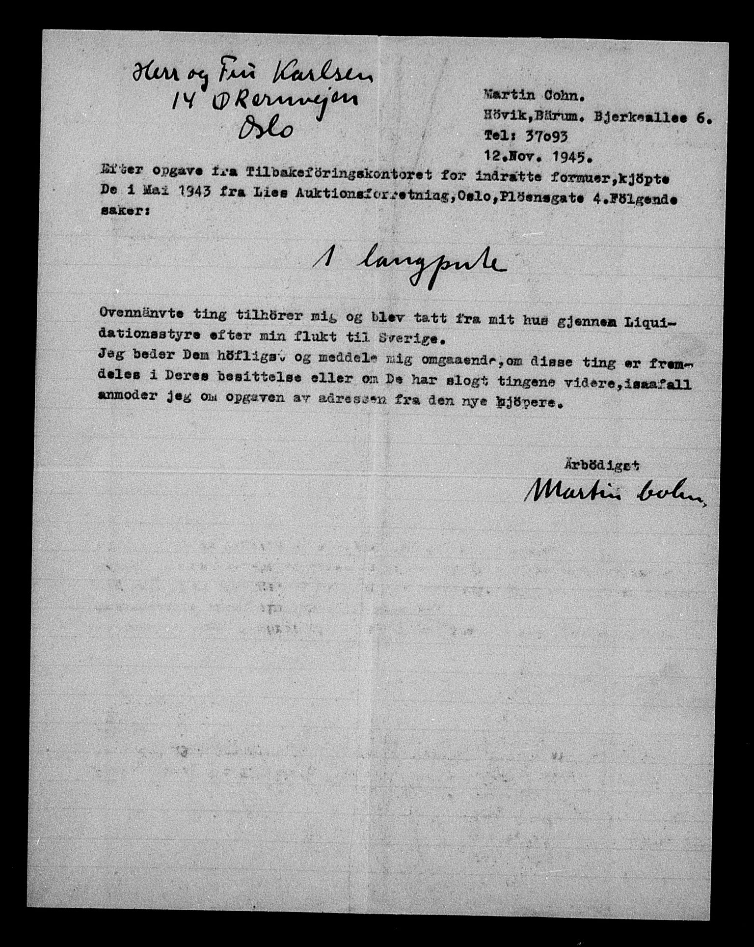 Justisdepartementet, Tilbakeføringskontoret for inndratte formuer, AV/RA-S-1564/H/Hc/Hcc/L0928: --, 1945-1947, s. 617