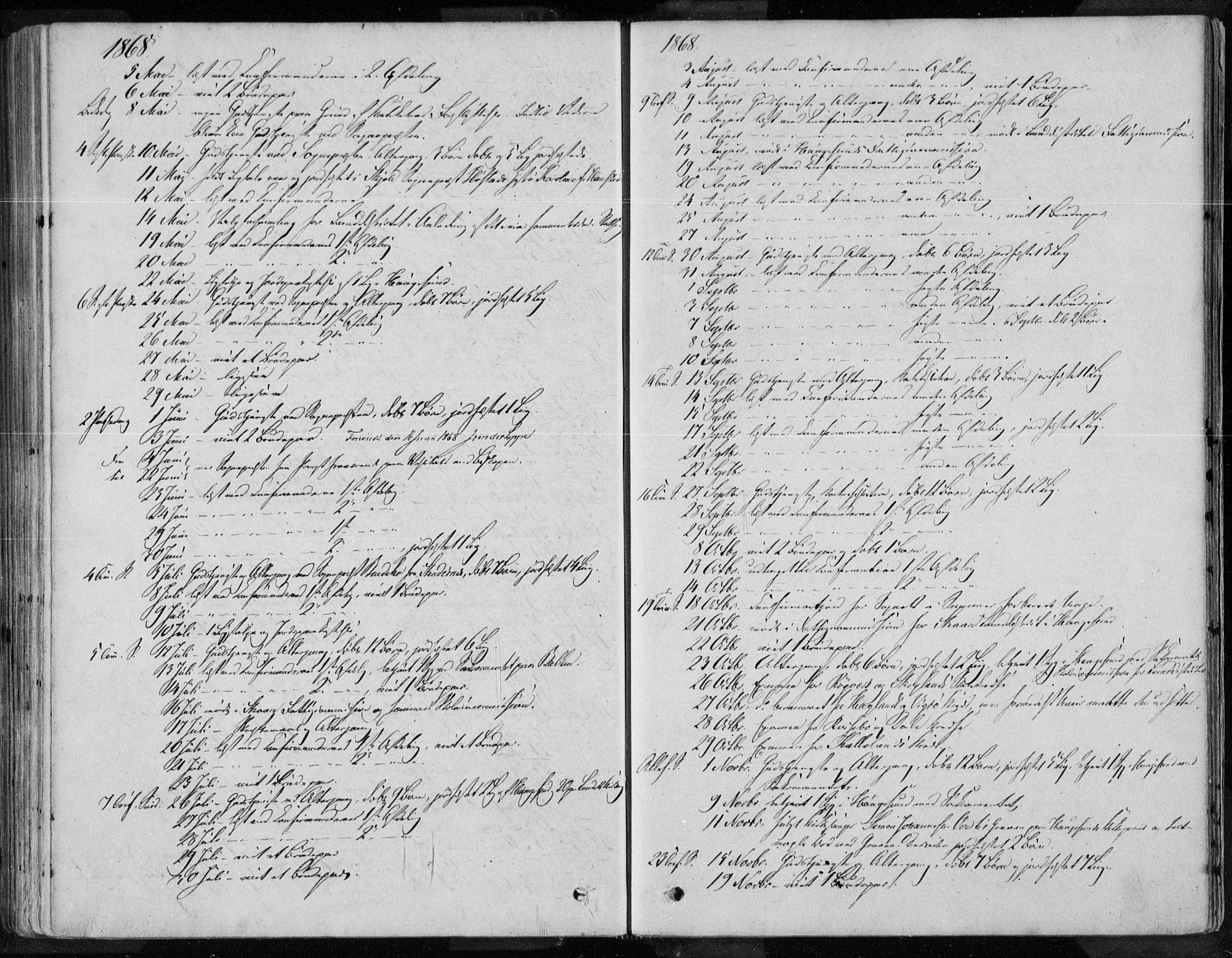 Torvastad sokneprestkontor, AV/SAST-A -101857/H/Ha/Haa/L0013: Ministerialbok nr. A 12.2, 1867-1877