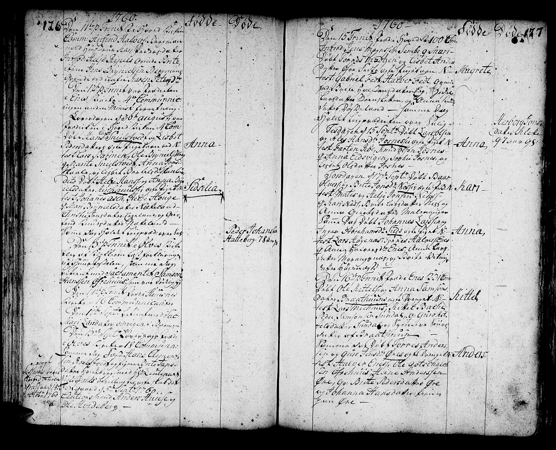 Kvinnherad sokneprestembete, AV/SAB-A-76401/H/Haa: Ministerialbok nr. A 3, 1754-1777, s. 126-127
