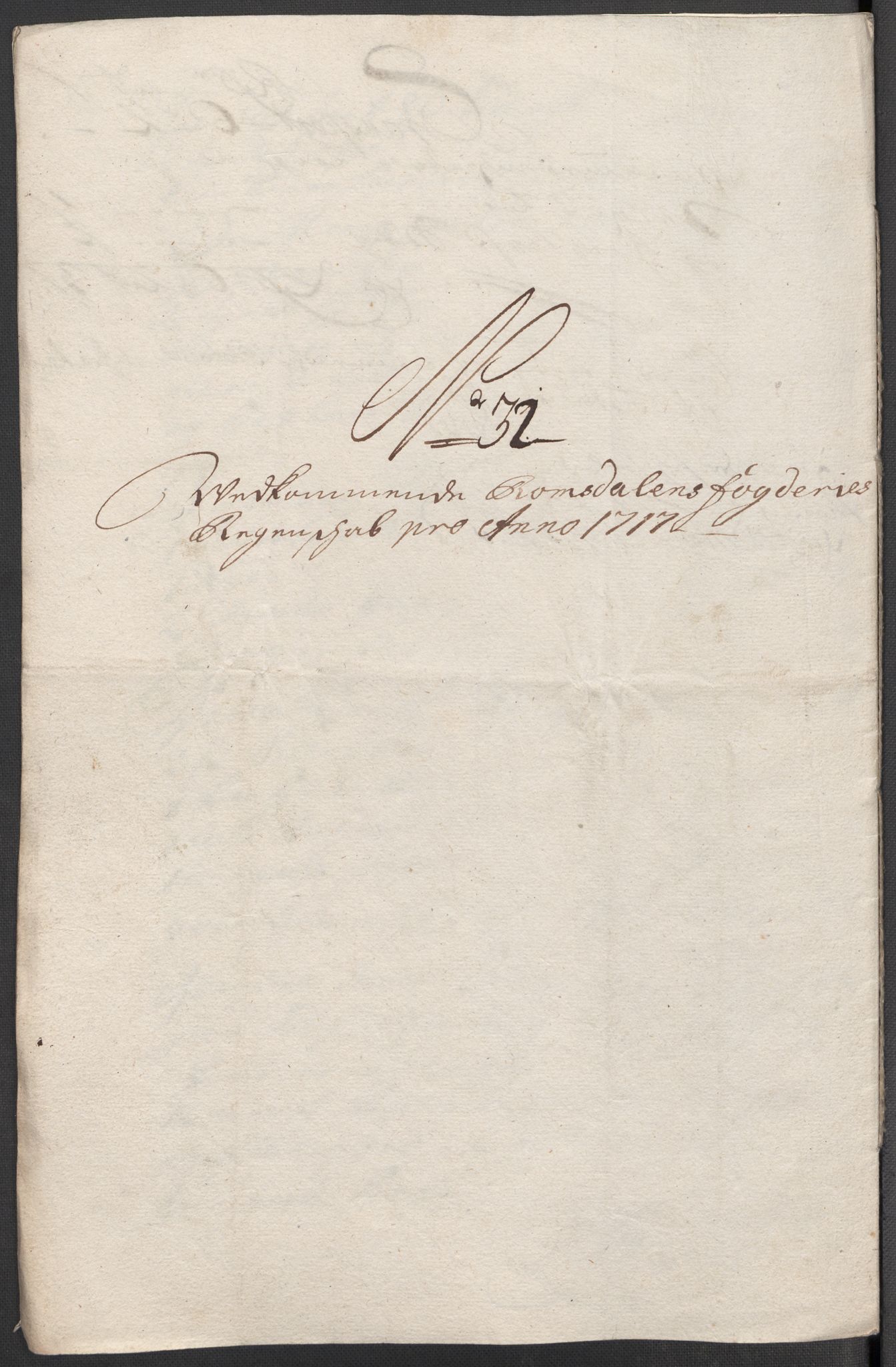 Rentekammeret inntil 1814, Reviderte regnskaper, Fogderegnskap, RA/EA-4092/R55/L3664: Fogderegnskap Romsdal, 1717, s. 191