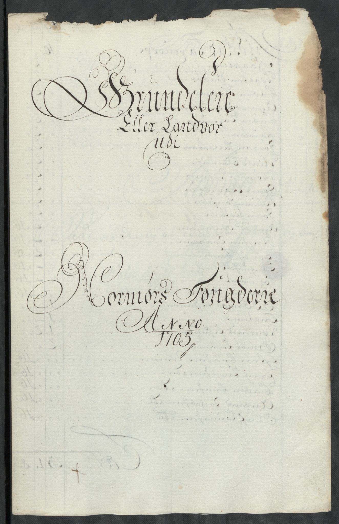 Rentekammeret inntil 1814, Reviderte regnskaper, Fogderegnskap, AV/RA-EA-4092/R56/L3741: Fogderegnskap Nordmøre, 1705, s. 104