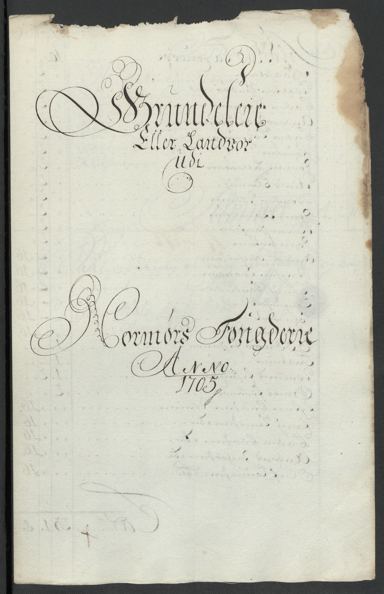 Rentekammeret inntil 1814, Reviderte regnskaper, Fogderegnskap, RA/EA-4092/R56/L3741: Fogderegnskap Nordmøre, 1705, s. 104