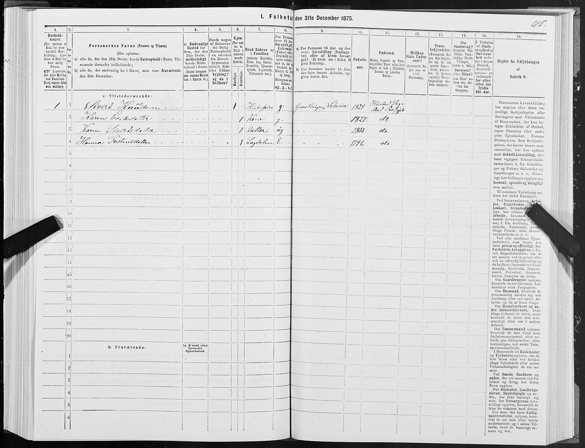 SAT, Folketelling 1875 for 1549P Bud prestegjeld, 1875, s. 1215