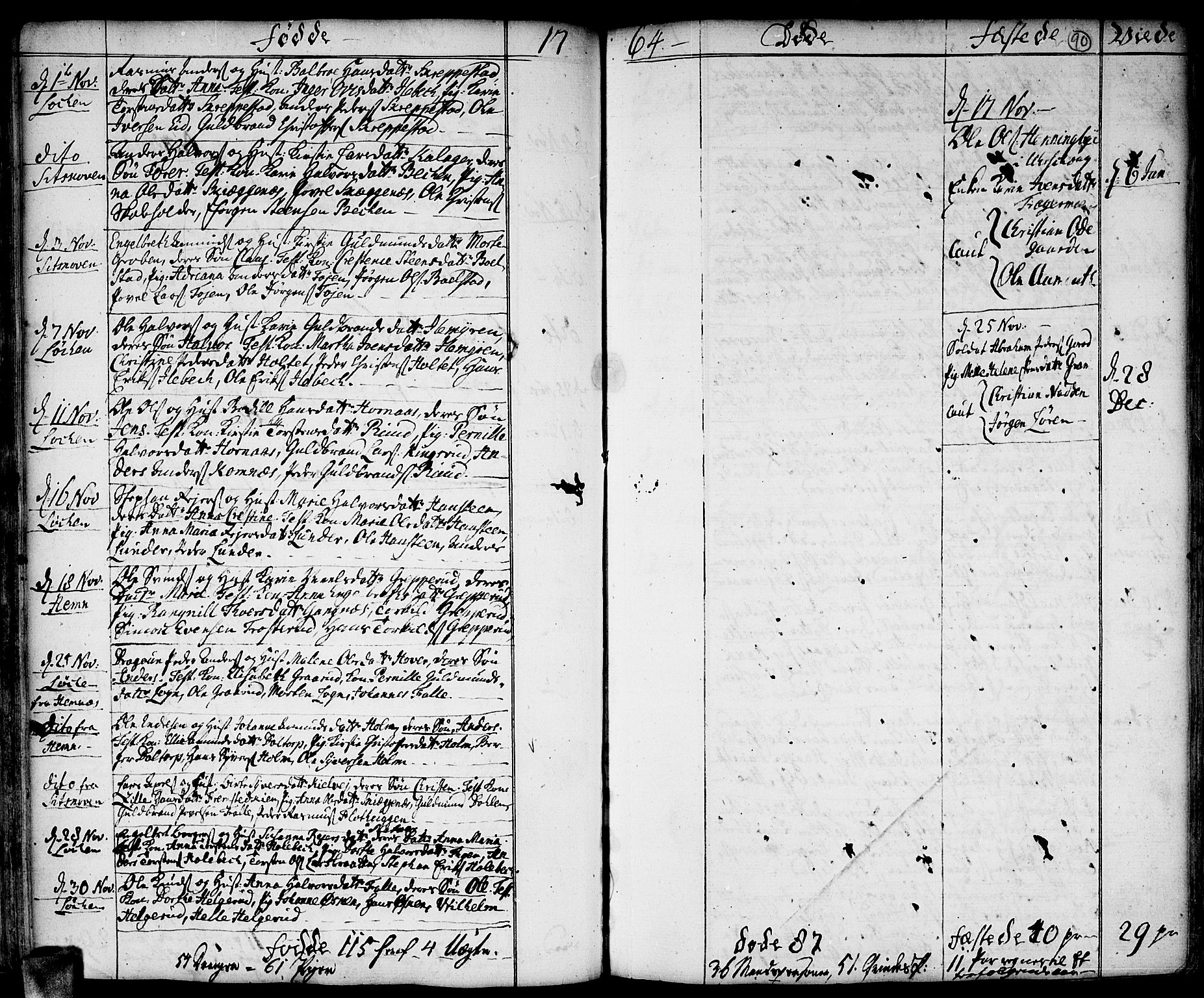 Høland prestekontor Kirkebøker, SAO/A-10346a/F/Fa/L0004: Ministerialbok nr. I 4, 1757-1780, s. 90
