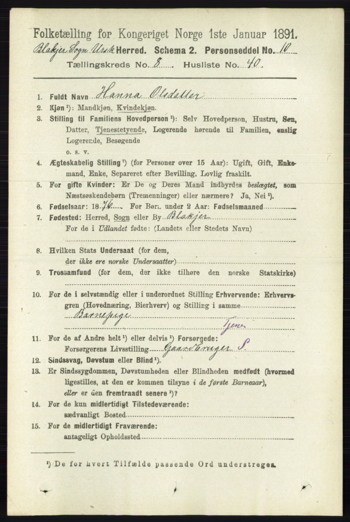 RA, Folketelling 1891 for 0224 Aurskog herred, 1891, s. 4107